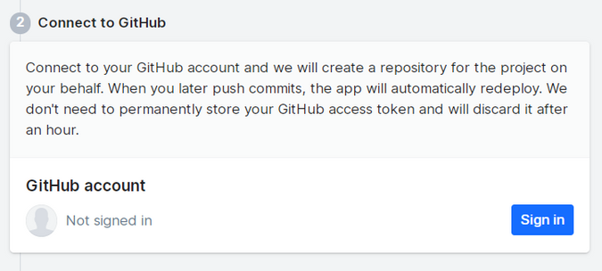 Screenshot of sanity login to GitHub