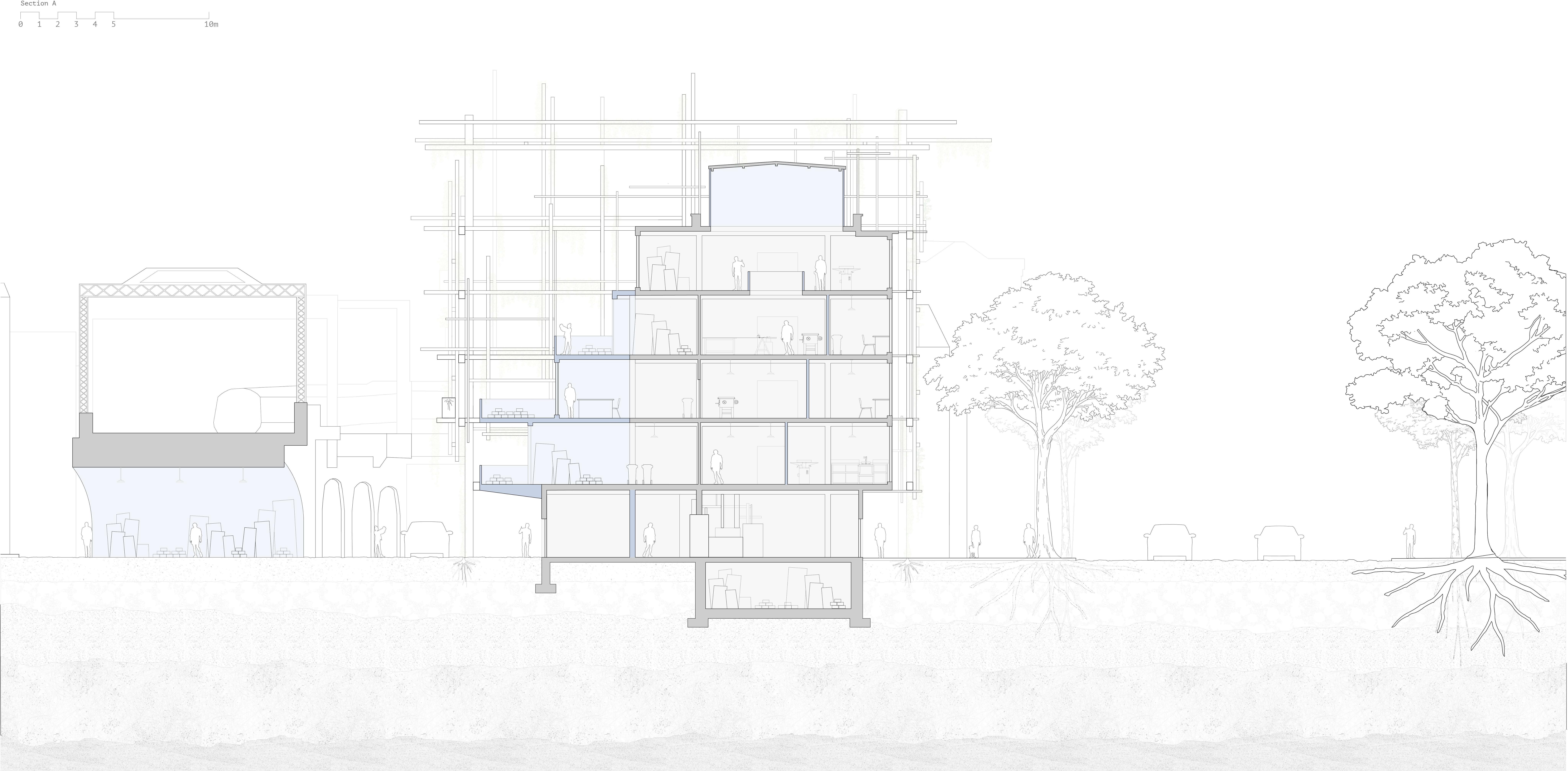 architectural cross section