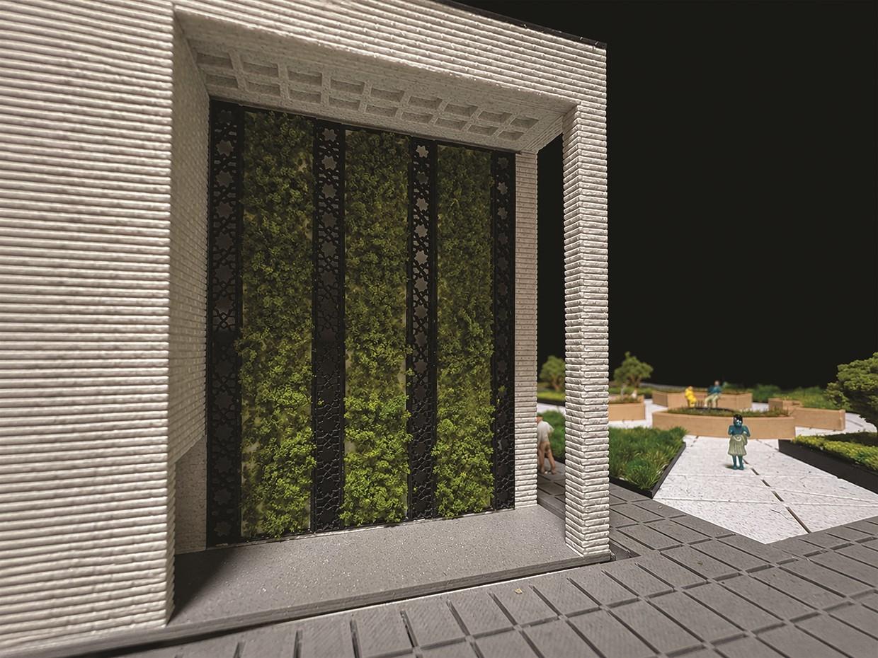 Materiality, Texture and Integrated Moss Wall