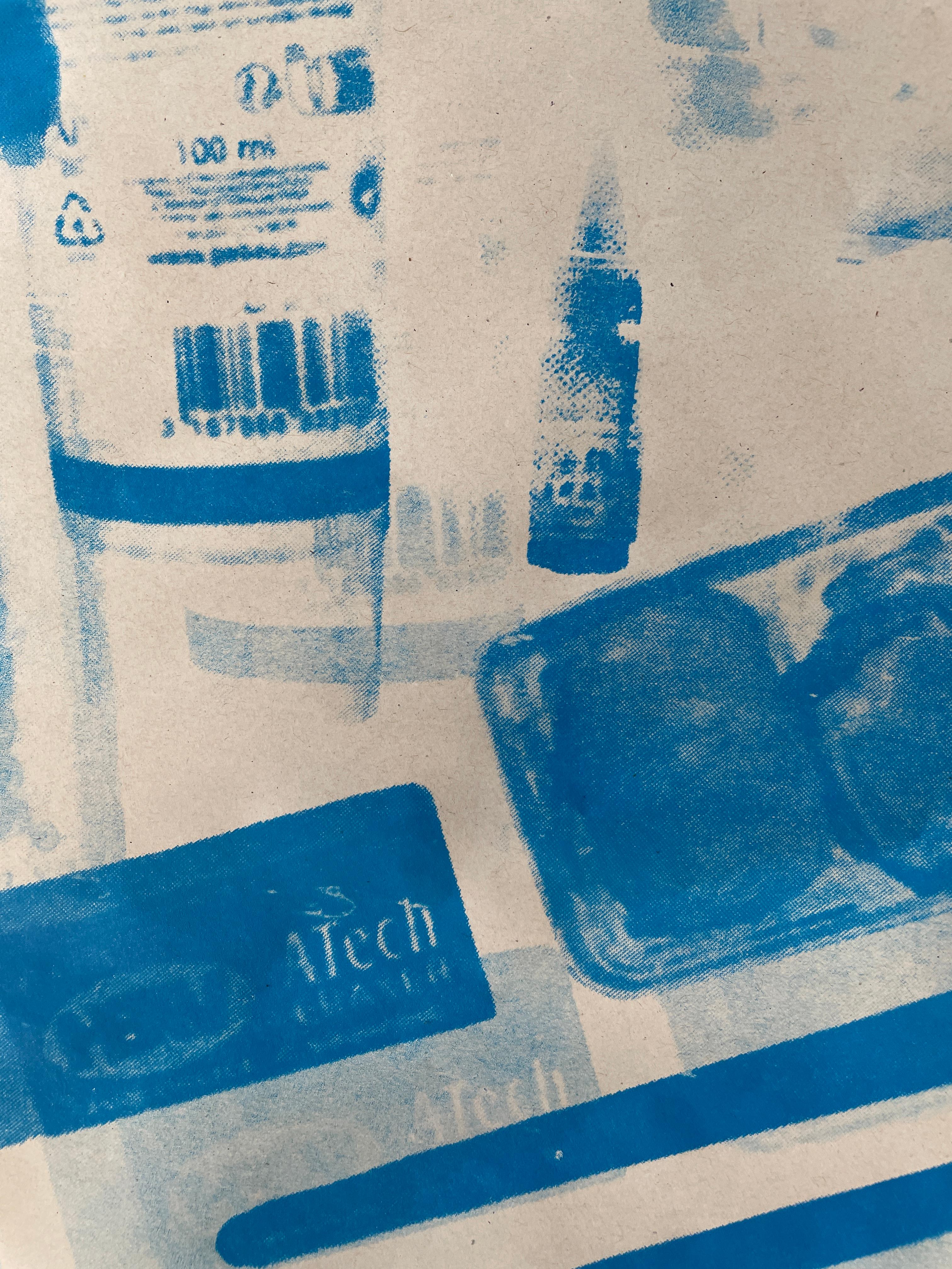 Screen Print - (Blue)