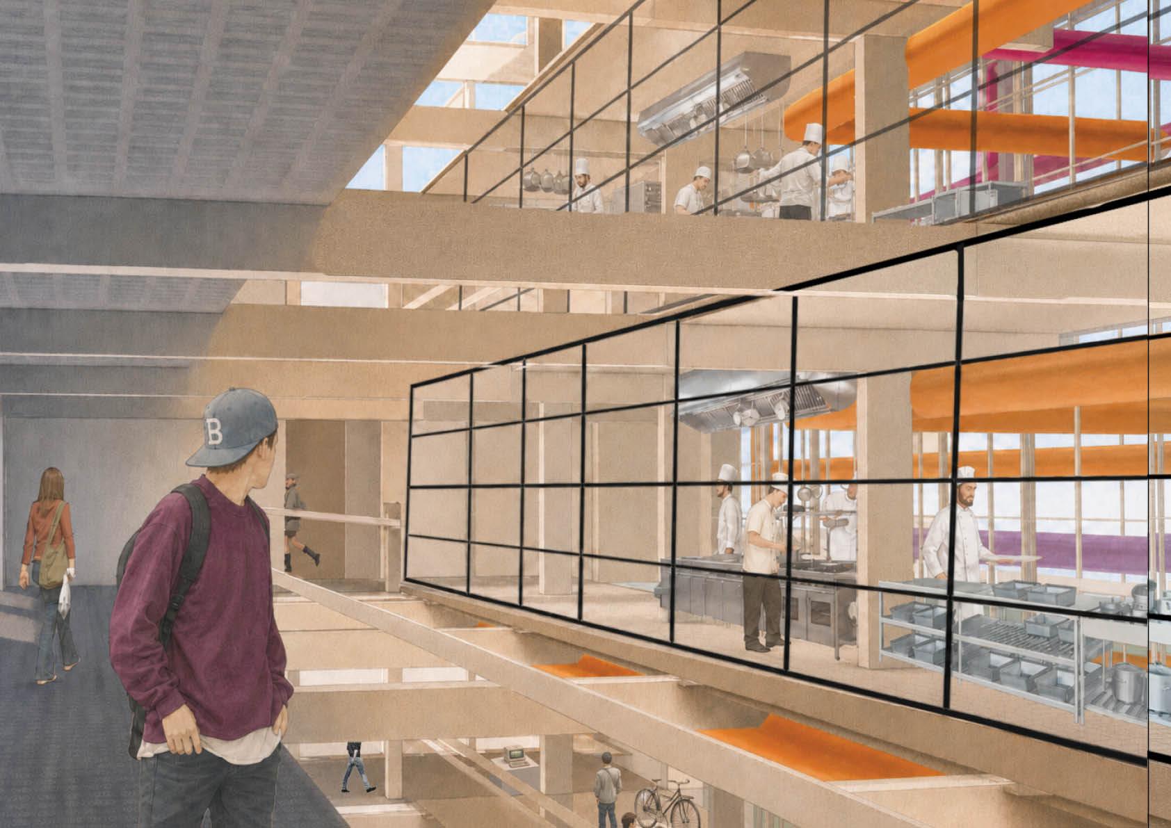Inside Render View - Atrium