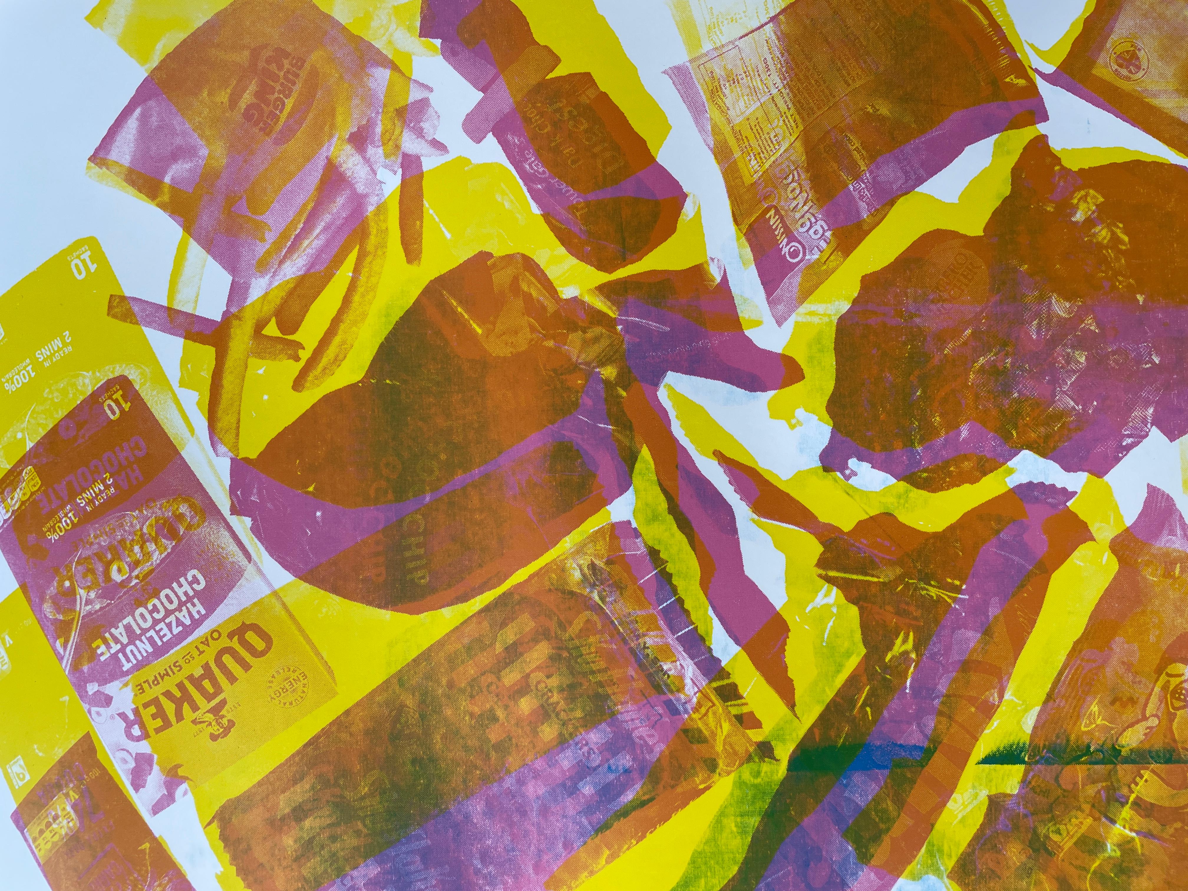 Screen Print - (Pink and Yellow)