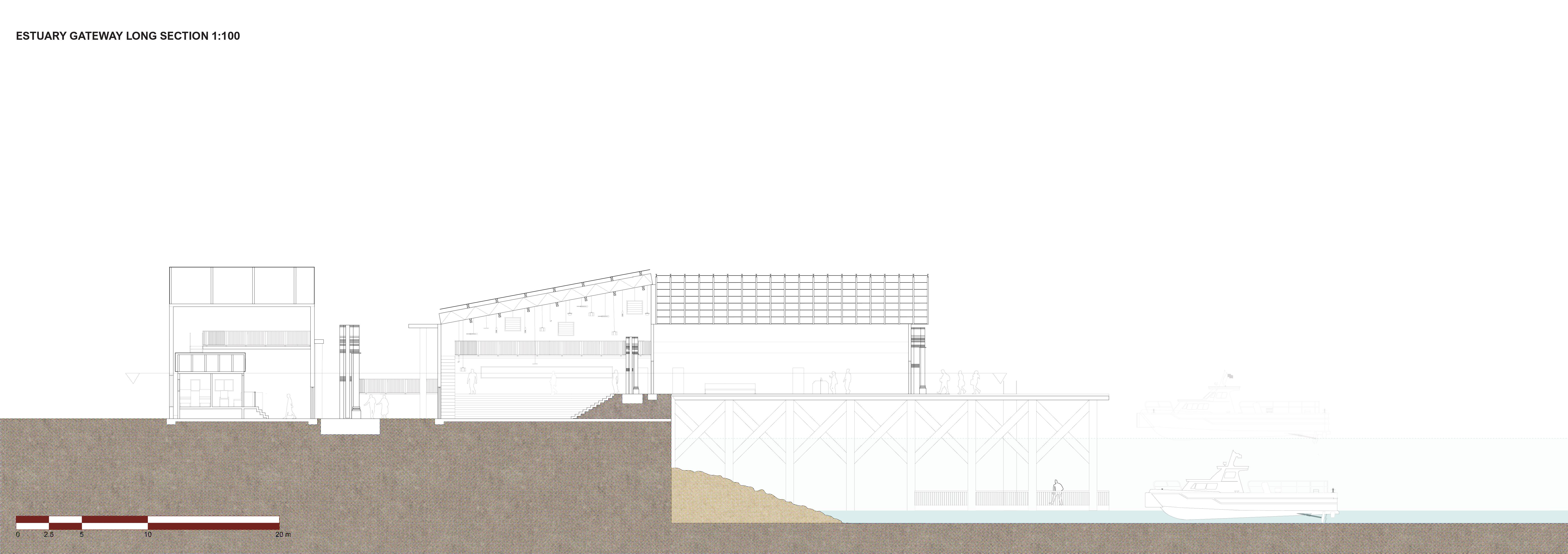 Estuary Gateway: long section