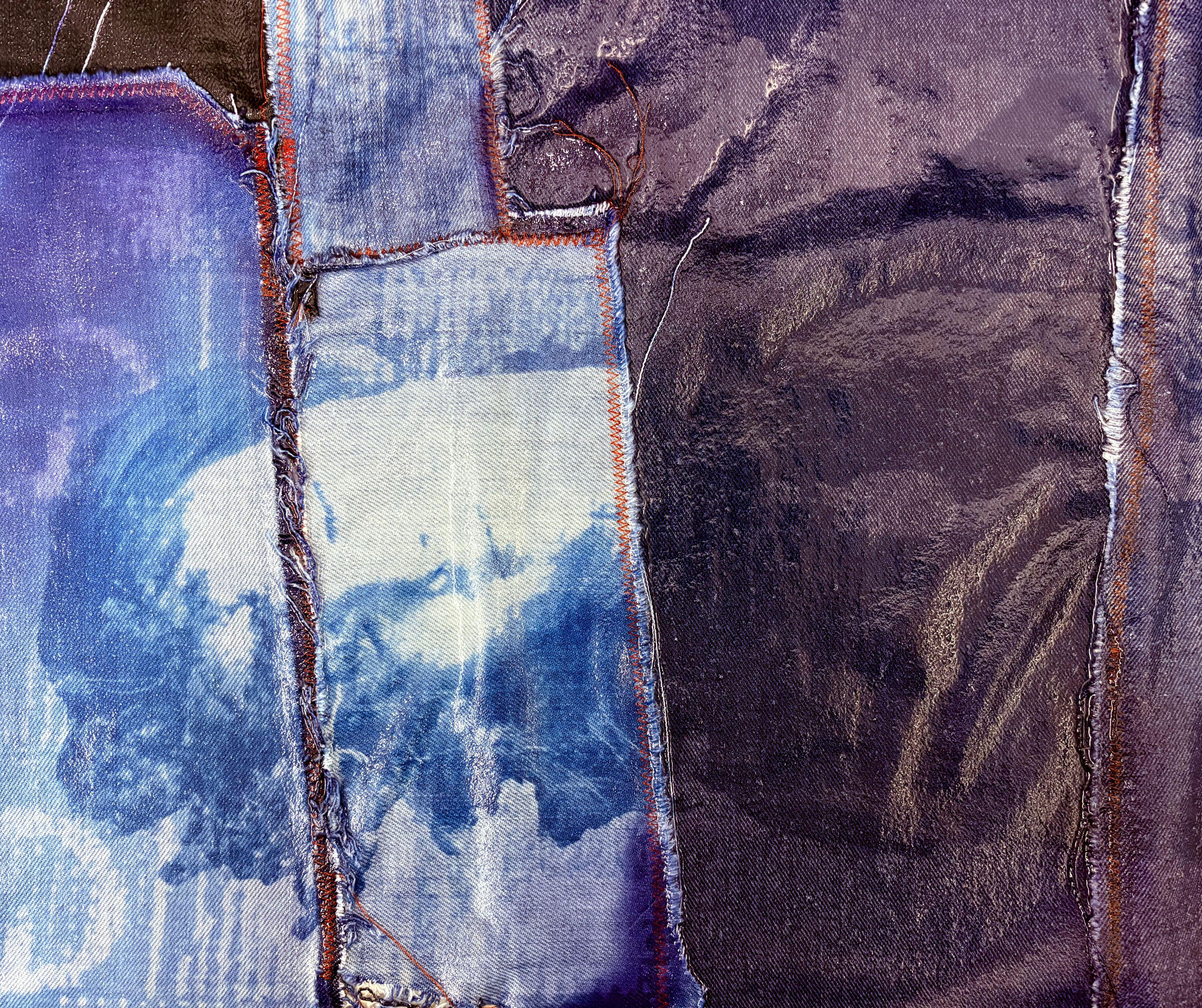 Cyanotype on denim (process)