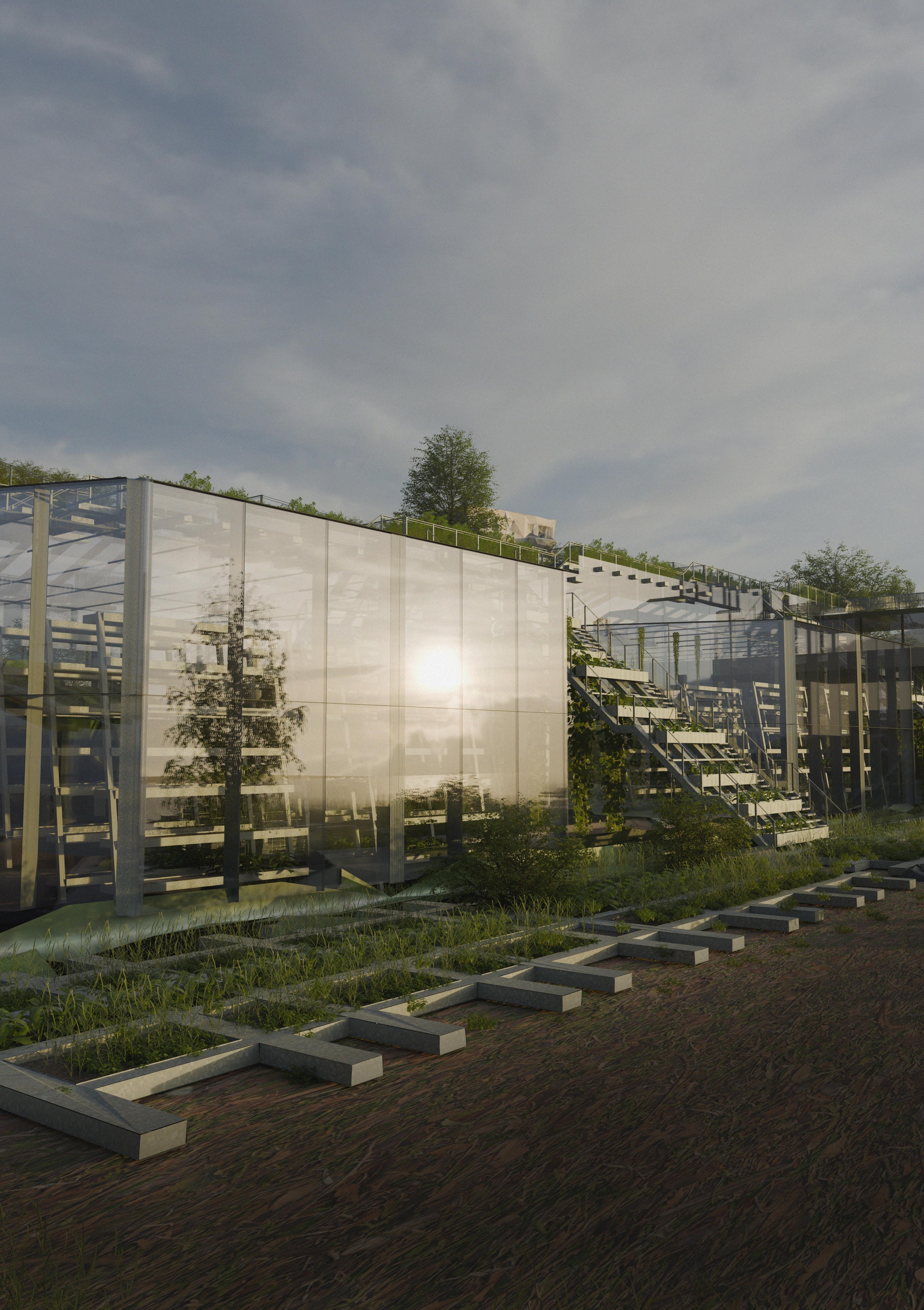 Exterior Perspective - Outdoor Growing Space