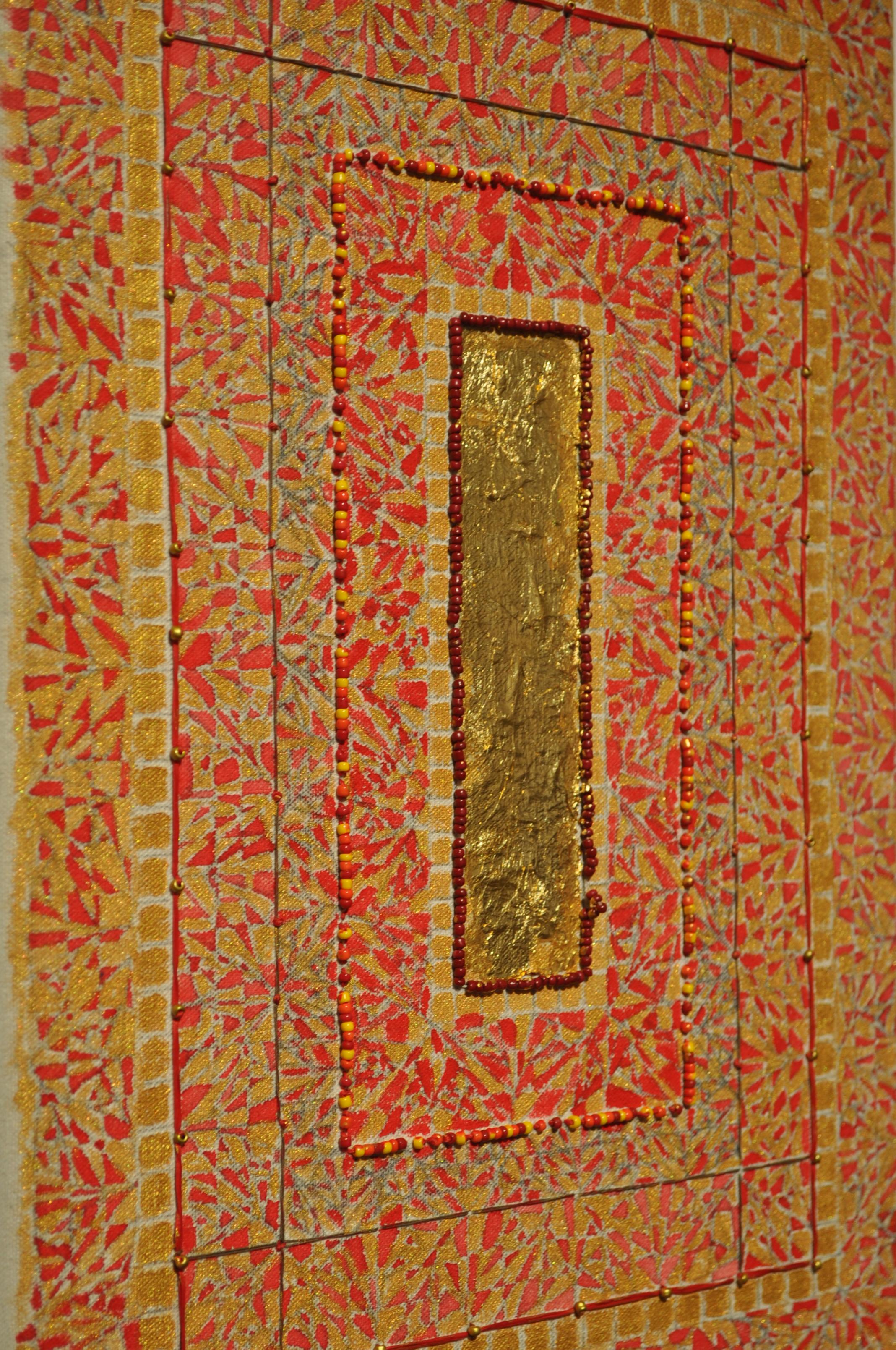 Detail of mixed media surface