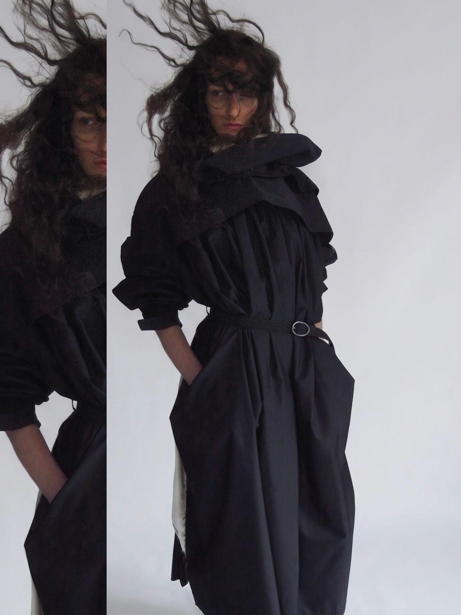 Reversed trench coat