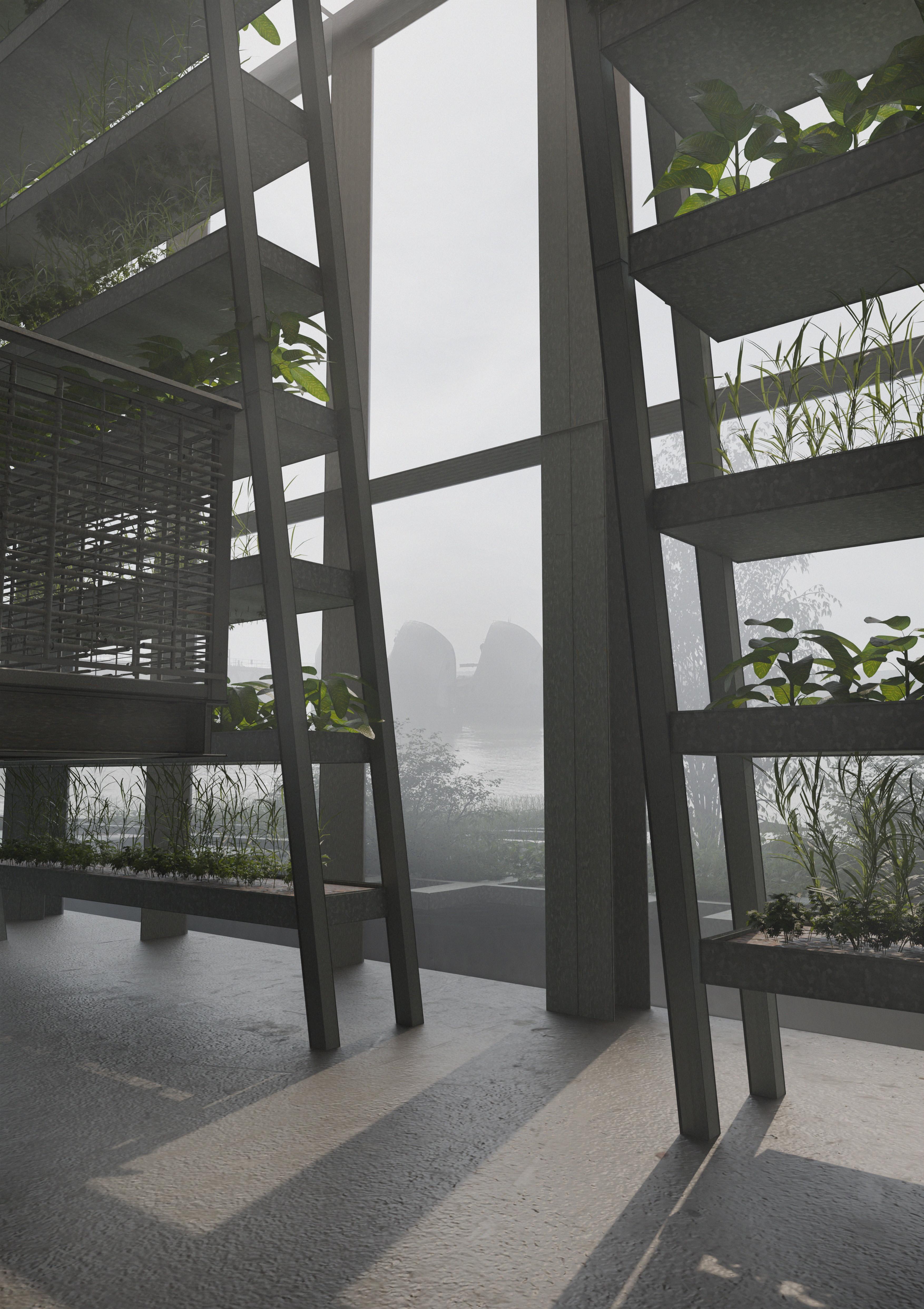 Interior Perspective - Indoor Growing Spaces