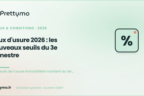 Taux d'usure 2026 : les nouveaux seuils du 3e trimestre