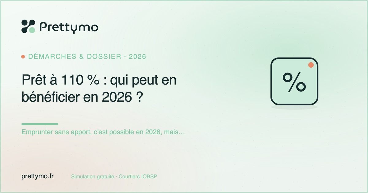 Prêt à 110 % : qui peut en bénéficier en 2026 ?
