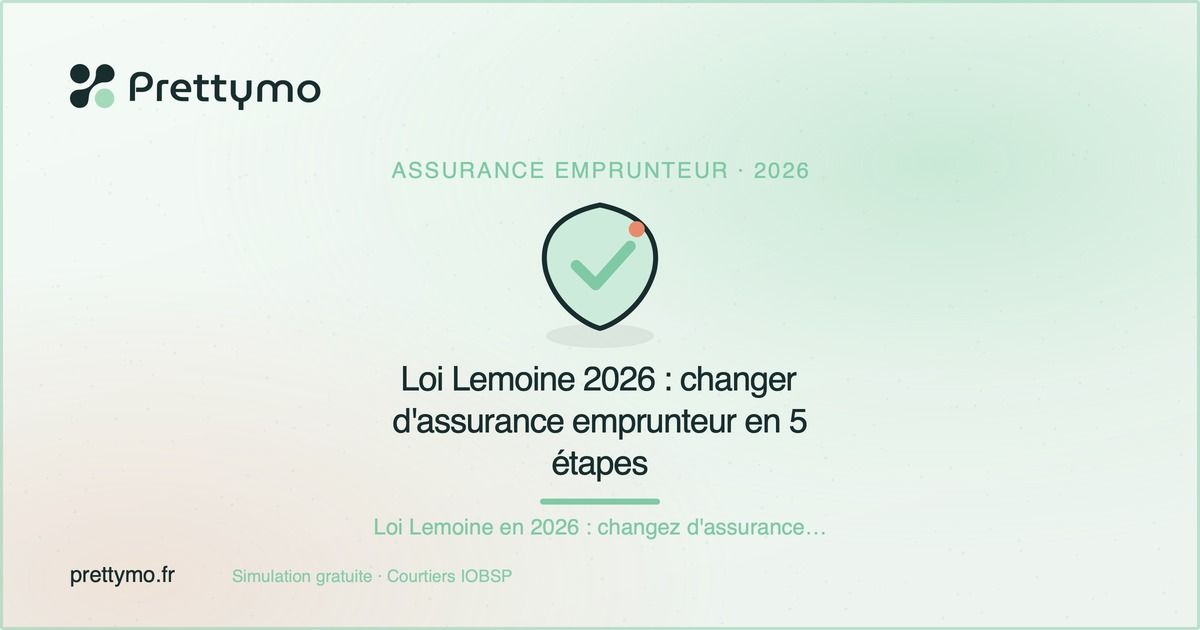 Loi Lemoine 2026 : changer d'assurance emprunteur en 5 étapes