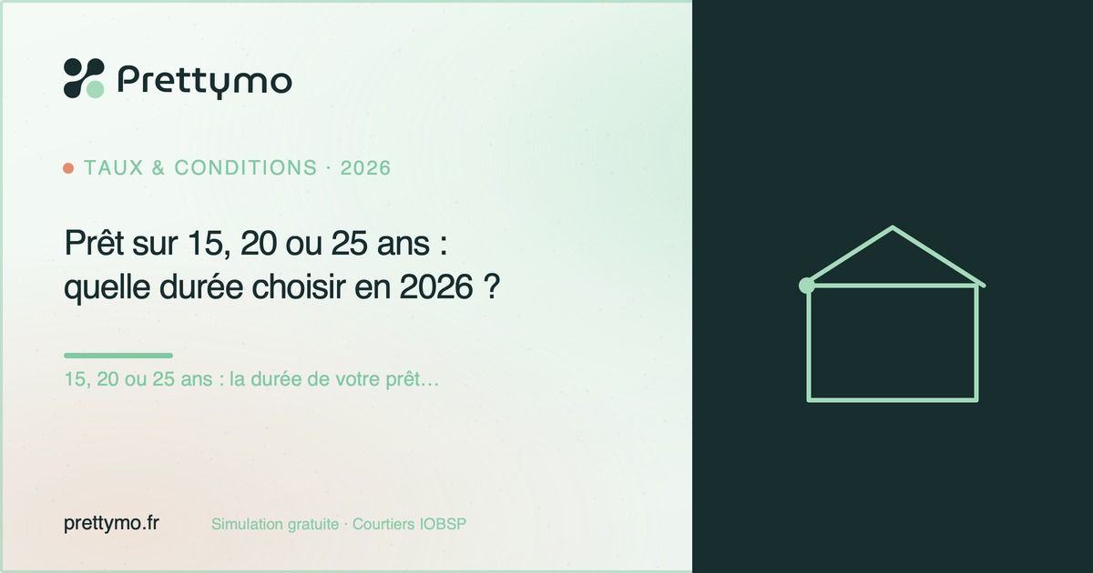 Prêt sur 15, 20 ou 25 ans : quelle durée choisir en 2026 ?