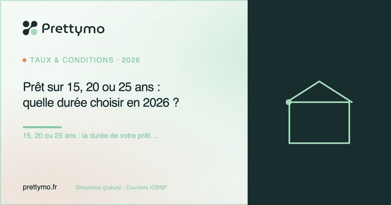 Prêt sur 15, 20 ou 25 ans : quelle durée choisir en 2026 ?