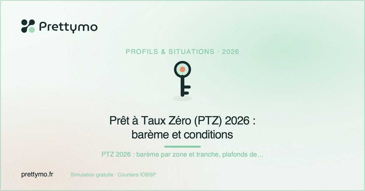 Prêt à Taux Zéro (PTZ) 2026 : barème et conditions