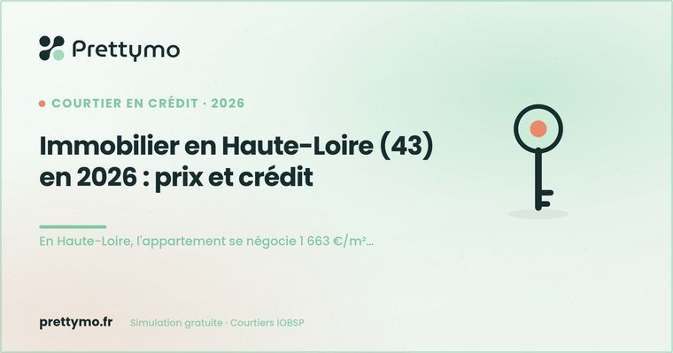 Immobilier en Haute-Loire (43) en 2026 : prix et crédit