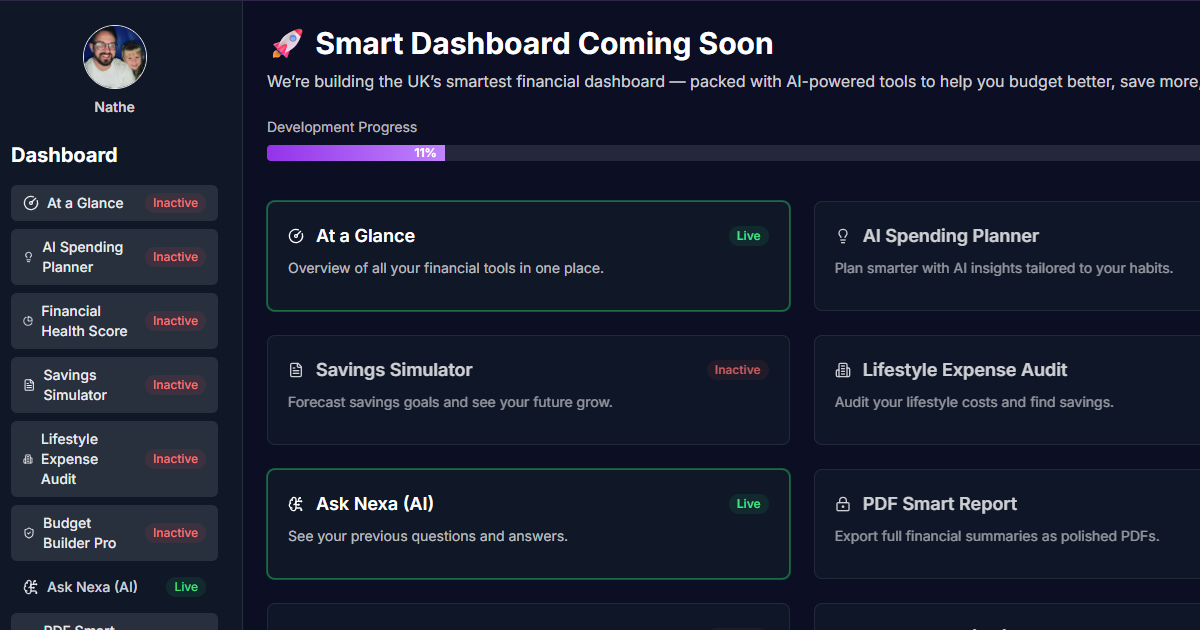 Coming Soon: The Nexathe Smart Dashboard