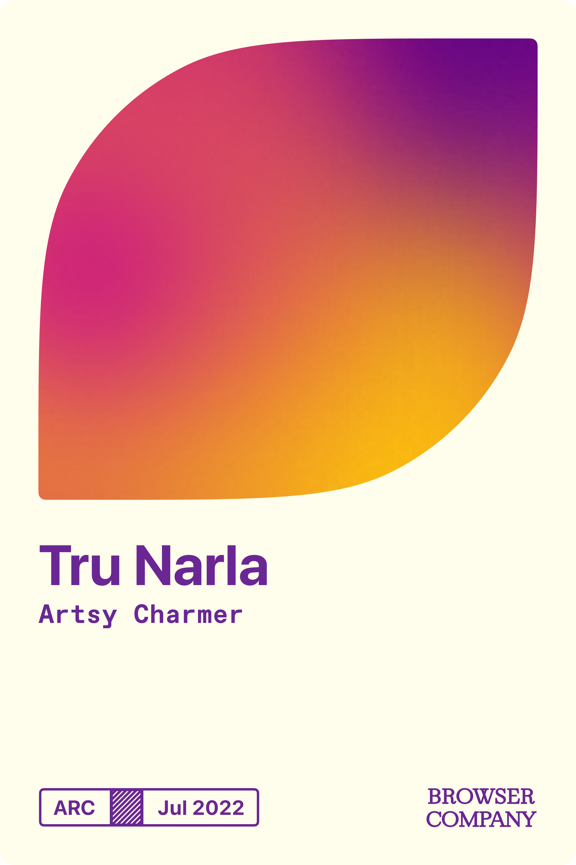Tru Narla's Member Card