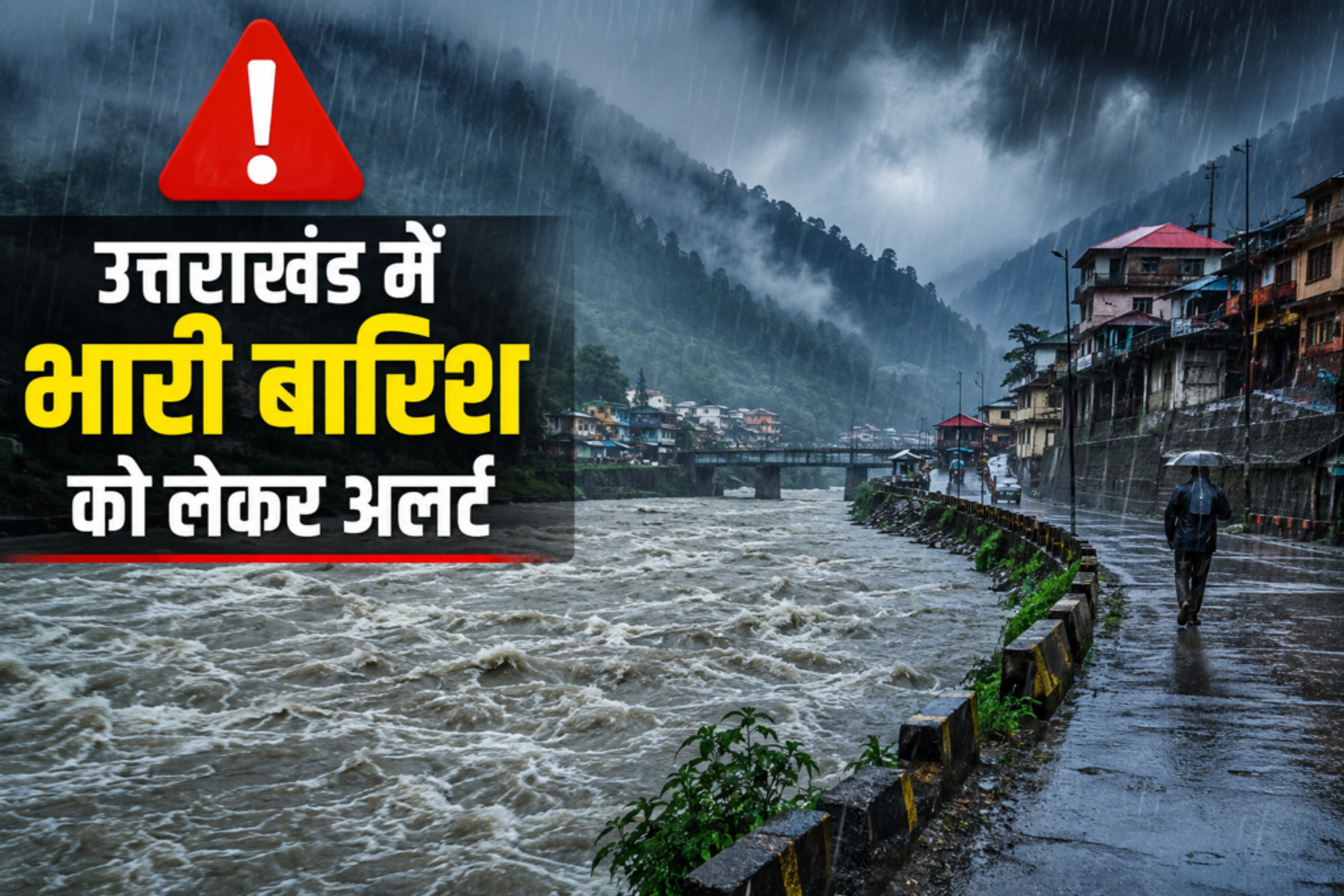 उत्तराखंड में मौसम का मिजाज तल्ख: देहरादून-नैनीताल समेत 7 जिलों में भारी बारिश का ‘येलो अलर्ट’