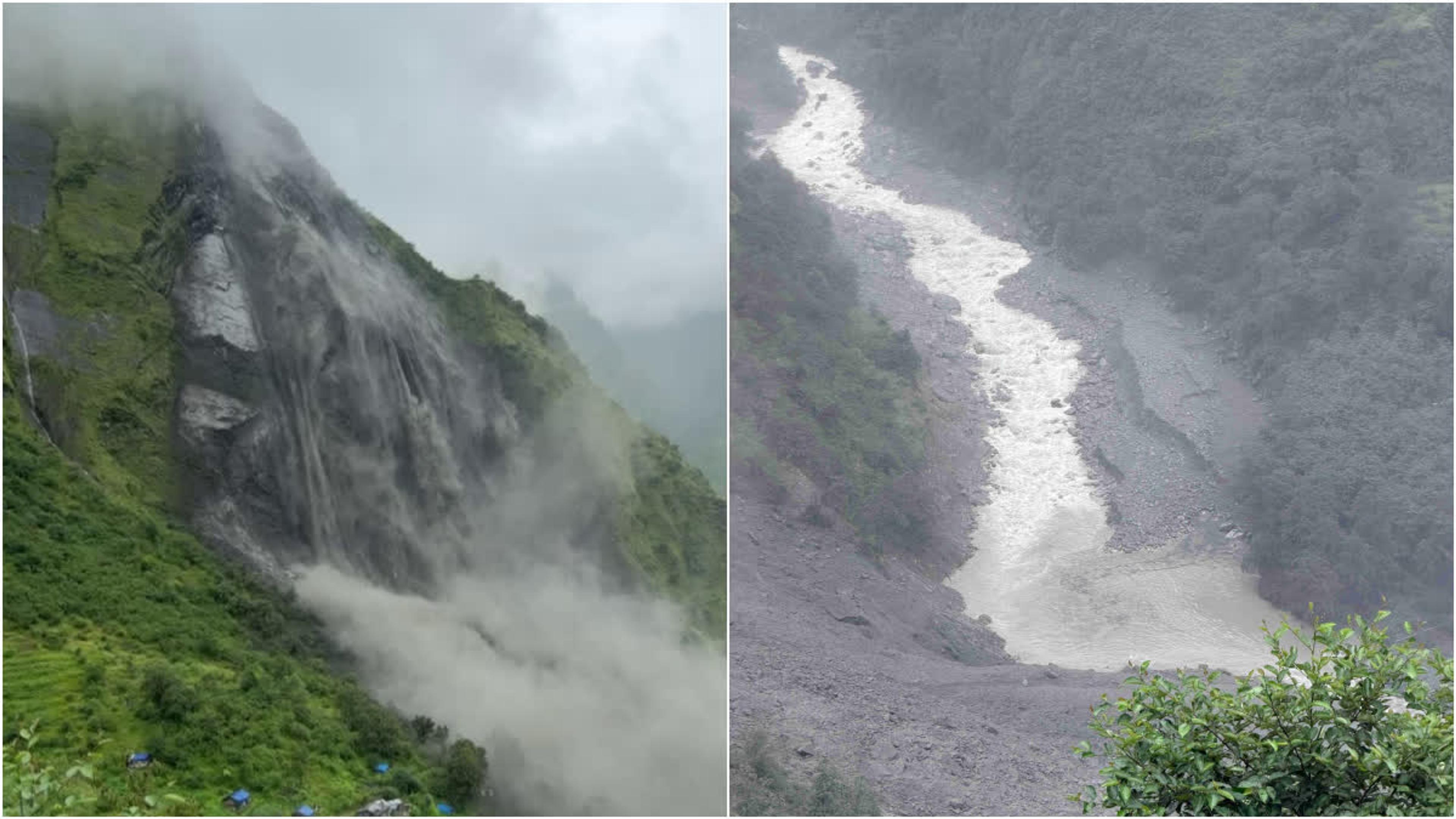 नेपाल में लैंडस्लाइड से चमेलिया नदी में बनी कृत्रिम झील: पिथौरागढ़ सीमा पर बाढ़ का खतरा; भारत-नेपाल के तटीय इलाकों में अलर्ट