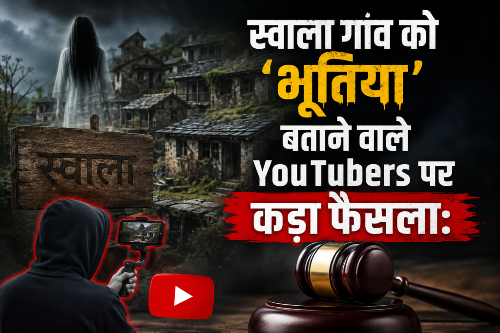 स्वाला गांव को ‘भूतिया’ बताने वाले YouTubers पर कड़ा फैसला: बिना अनुमति बाहरी लोगों का प्रवेश वर्जित, ग्राम पंचायत ने लगाया प्रतिबंध