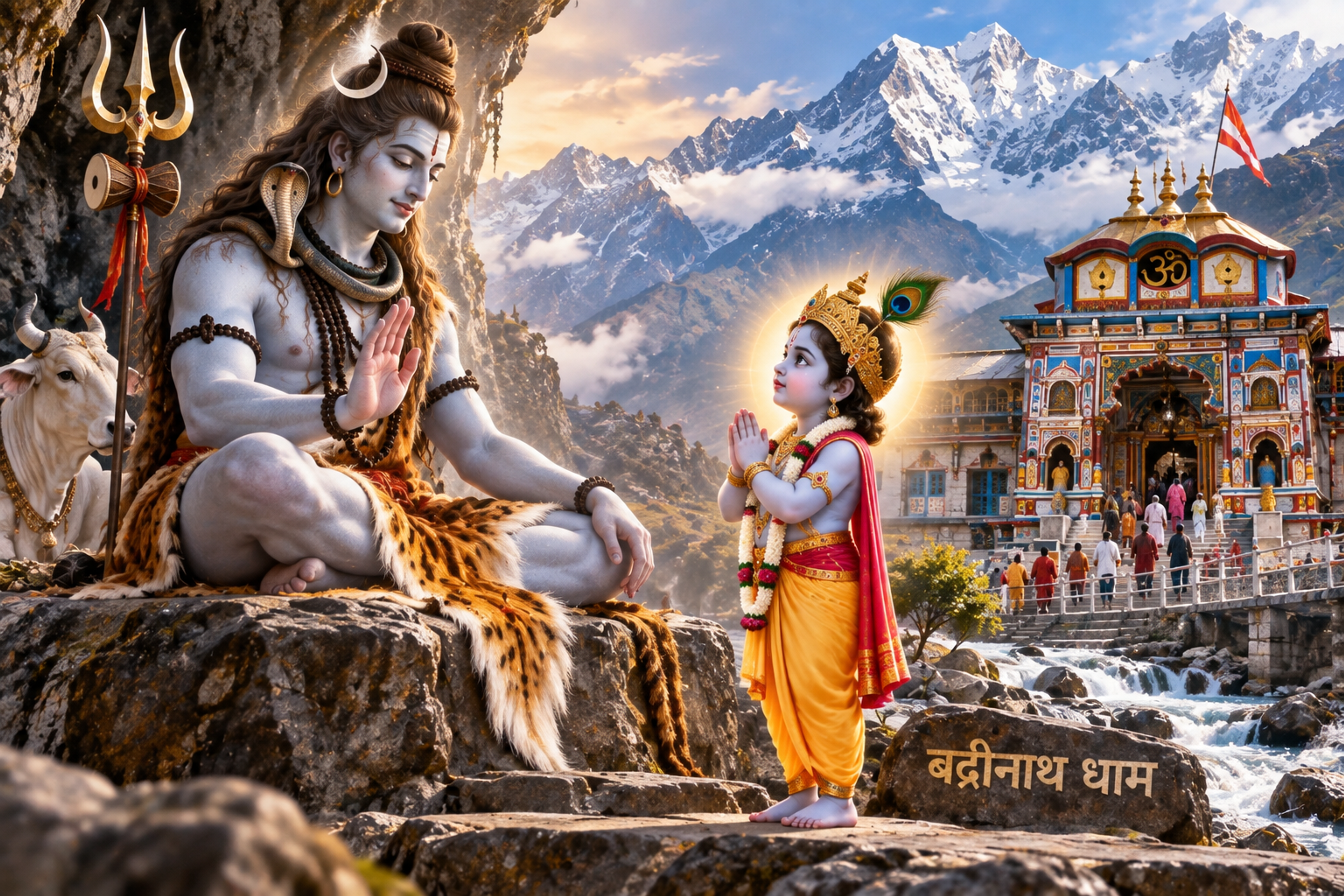 बदरीनाथ धाम कभी था भगवान शिव का वास, जानें कैसे बालक रूप धरकर श्रीहरि विष्णु ने मांगा यह दिव्य धाम