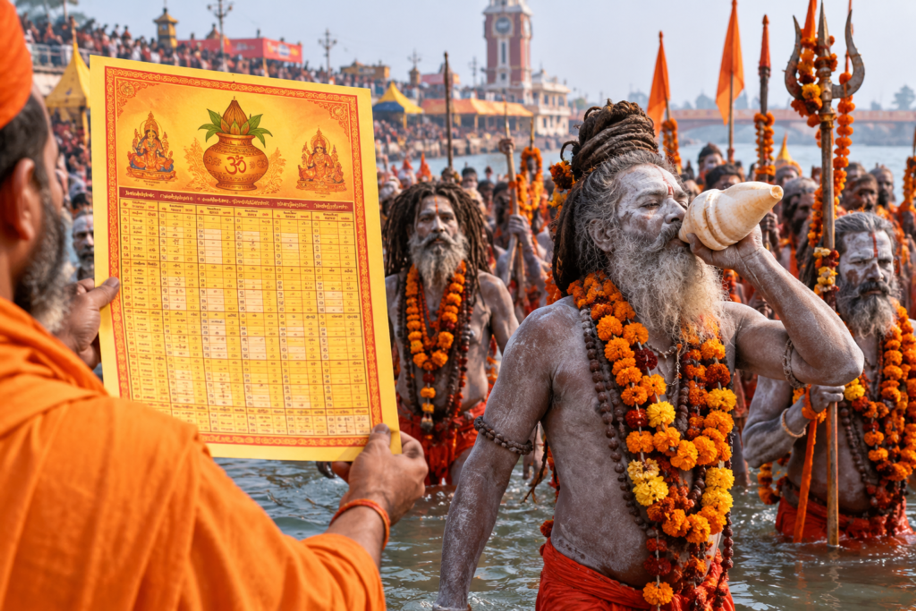 हरिद्वार कुंभ 2027 की तारीखें तय: जूना अखाड़े ने जारी किया पंचांग; मकर संक्रांति पर पेशवाई, महाशिवरात्रि पर पहला शाही स्नान