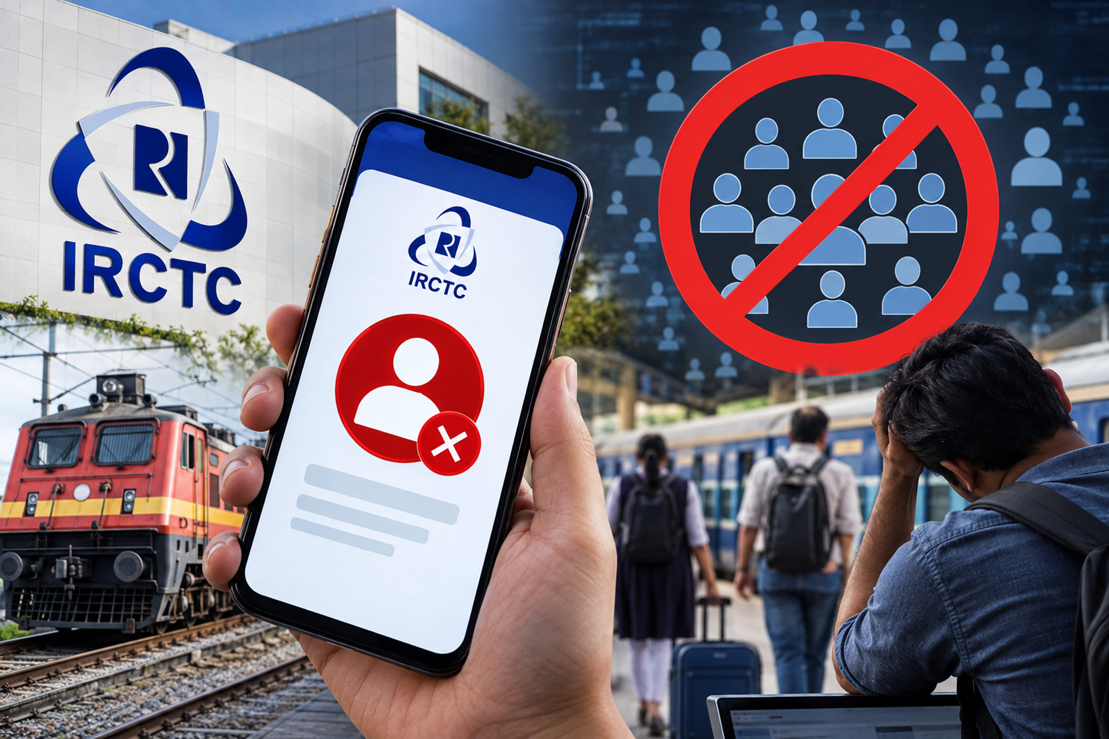 टिकट दलालों पर IRCTC का महा-एक्शन: 6.33 करोड़ यूजर ID सस्पेंड, 3 करोड़ खाते डीएक्टिवेट; बिना वेरिफिकेशन नहीं होगा टिकट