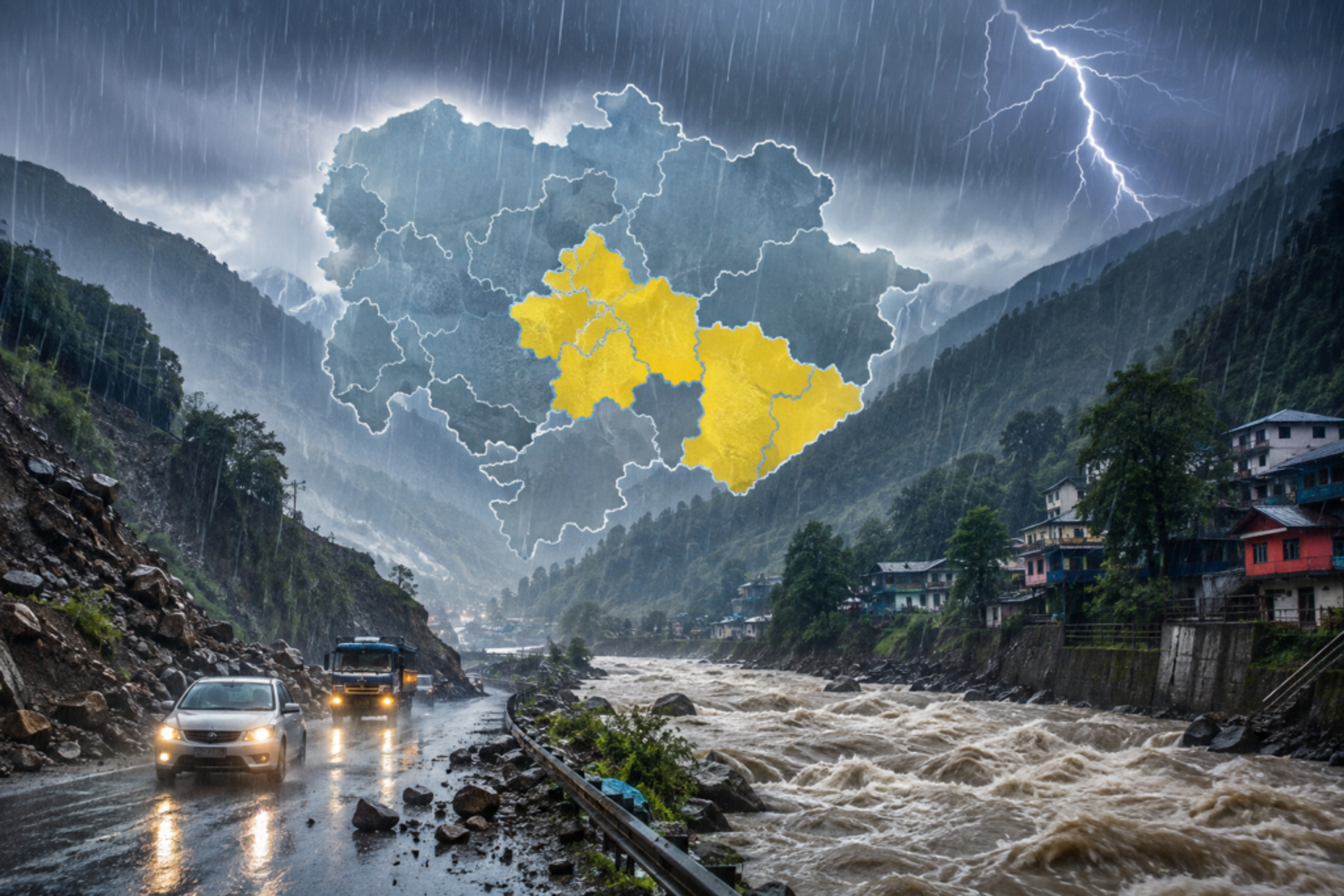 उत्तराखंड में फिर बदला मौसम का मिजाज: देहरादून में झमाझम बारिश, 4 जिलों में ‘ऑरेंज अलर्ट’ जारी; प्रशासन ने जारी की एडवाइजरी
