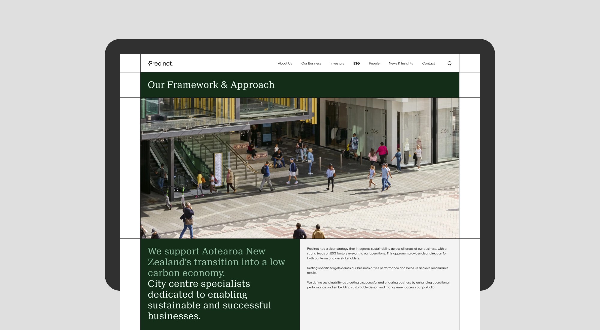 Precinct Properties Website