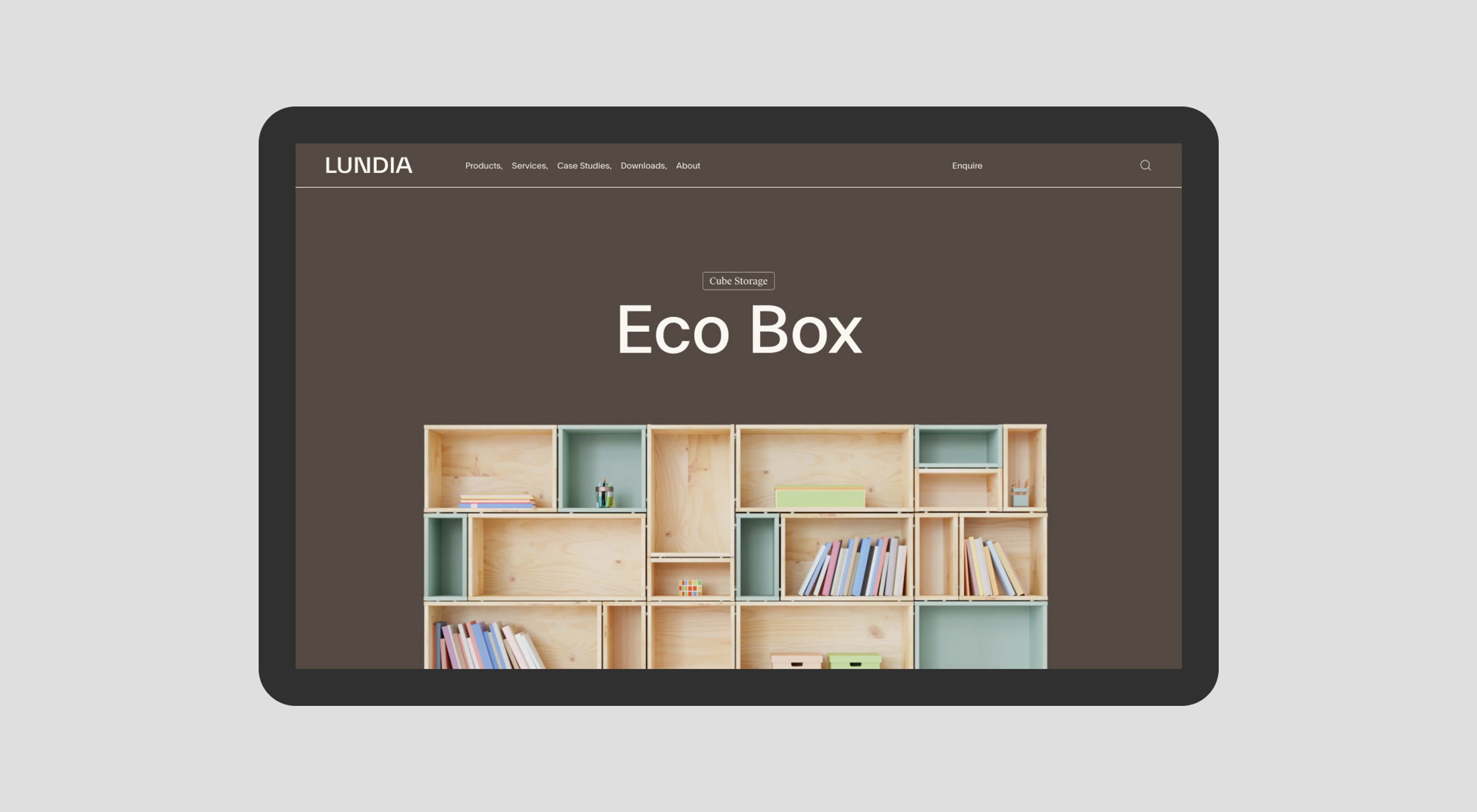 Lundia website screenshot 4