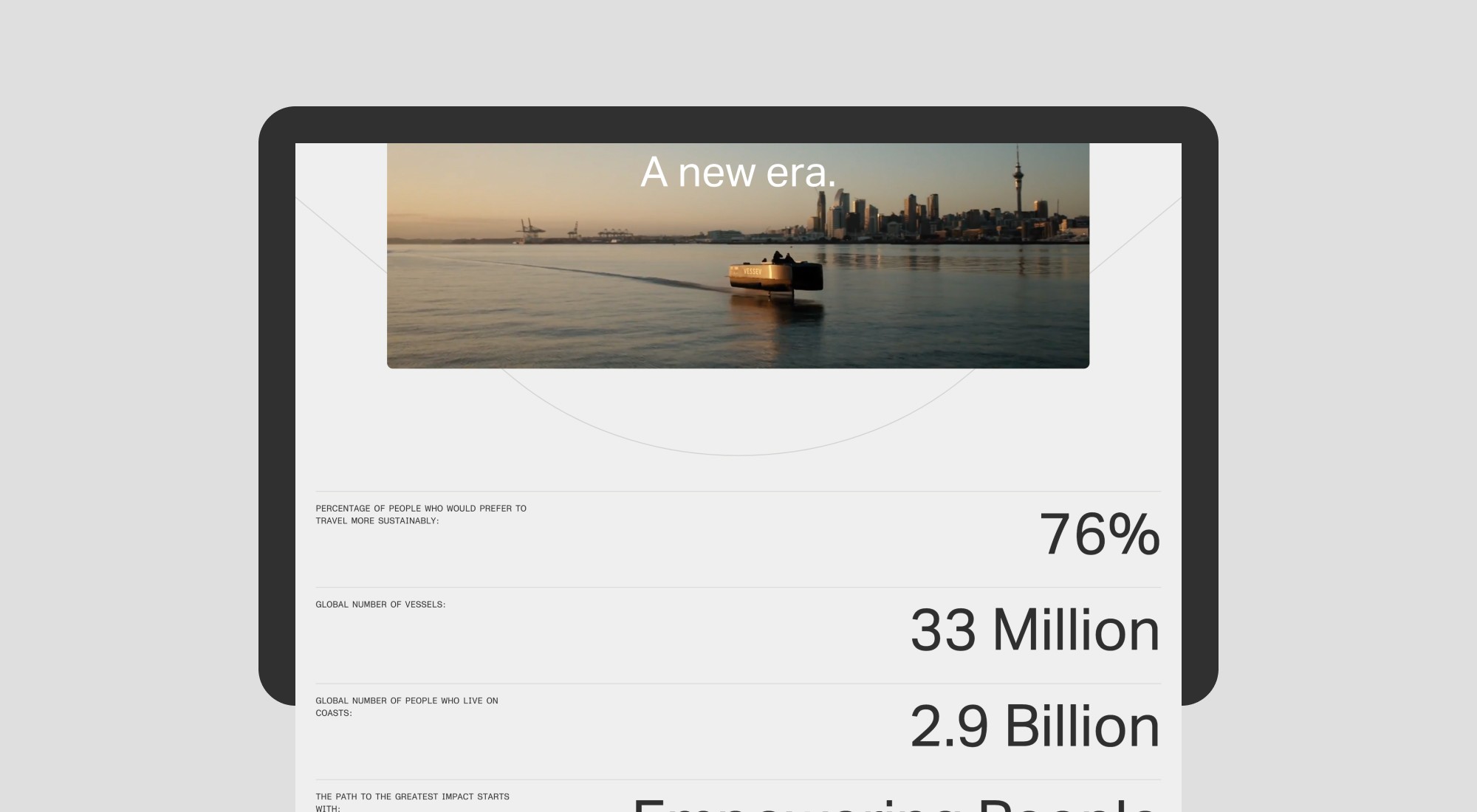 Vessev website screenshot 7