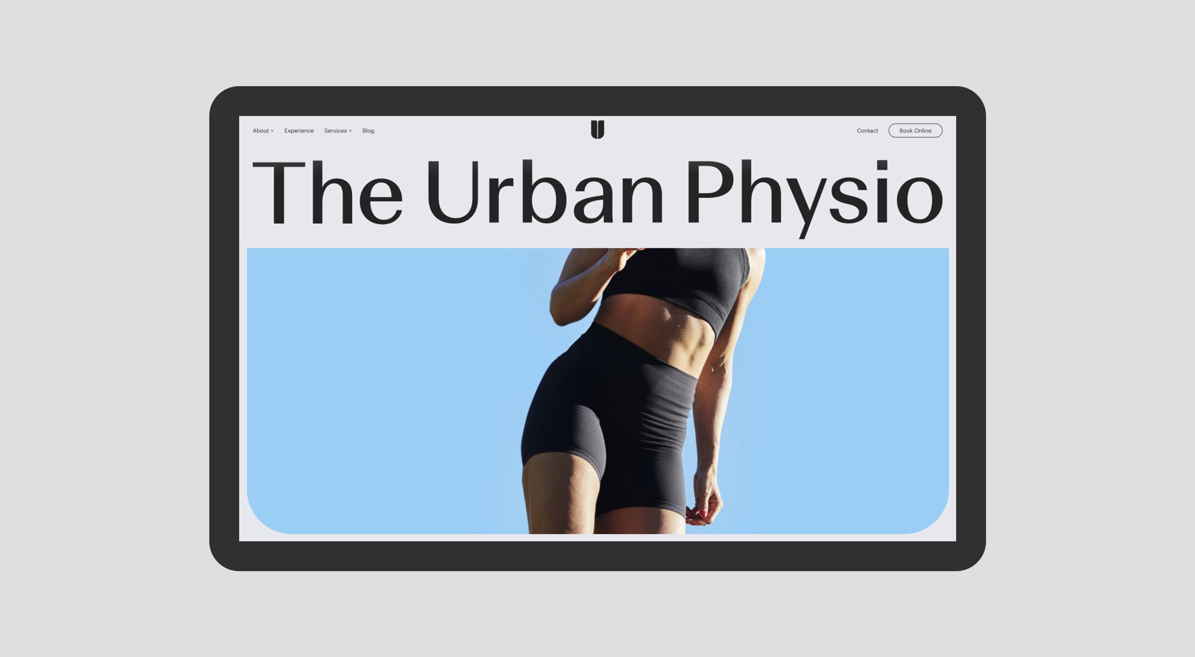 Urban Physio website screenshot 1