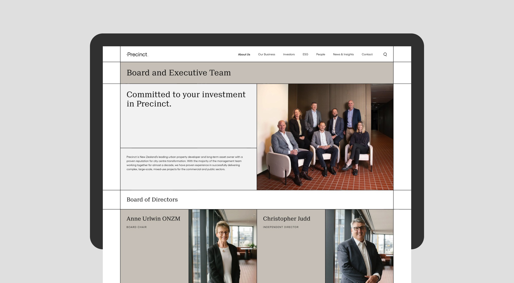 Precinct Properties Website