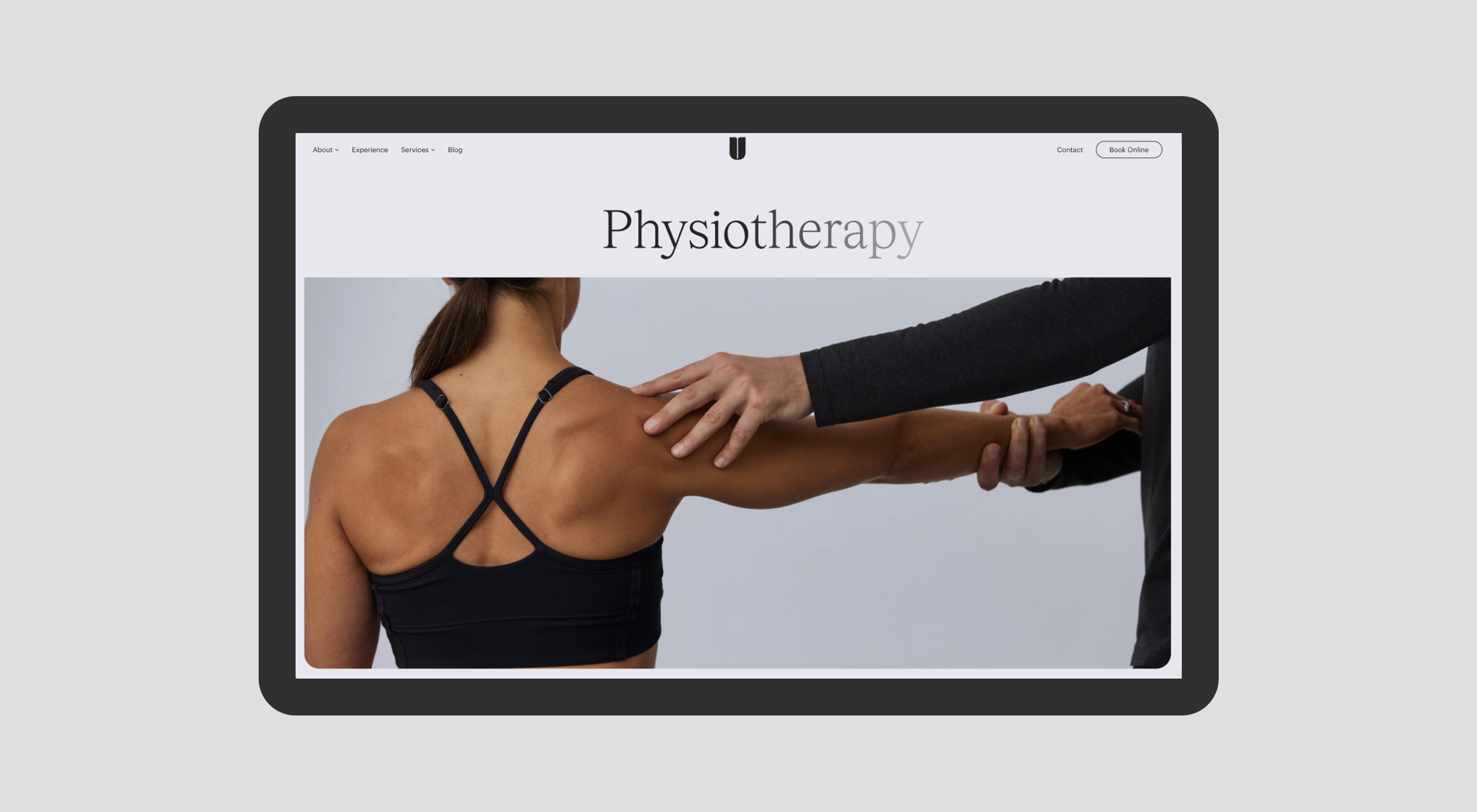 Urban Physio website screenshot 4