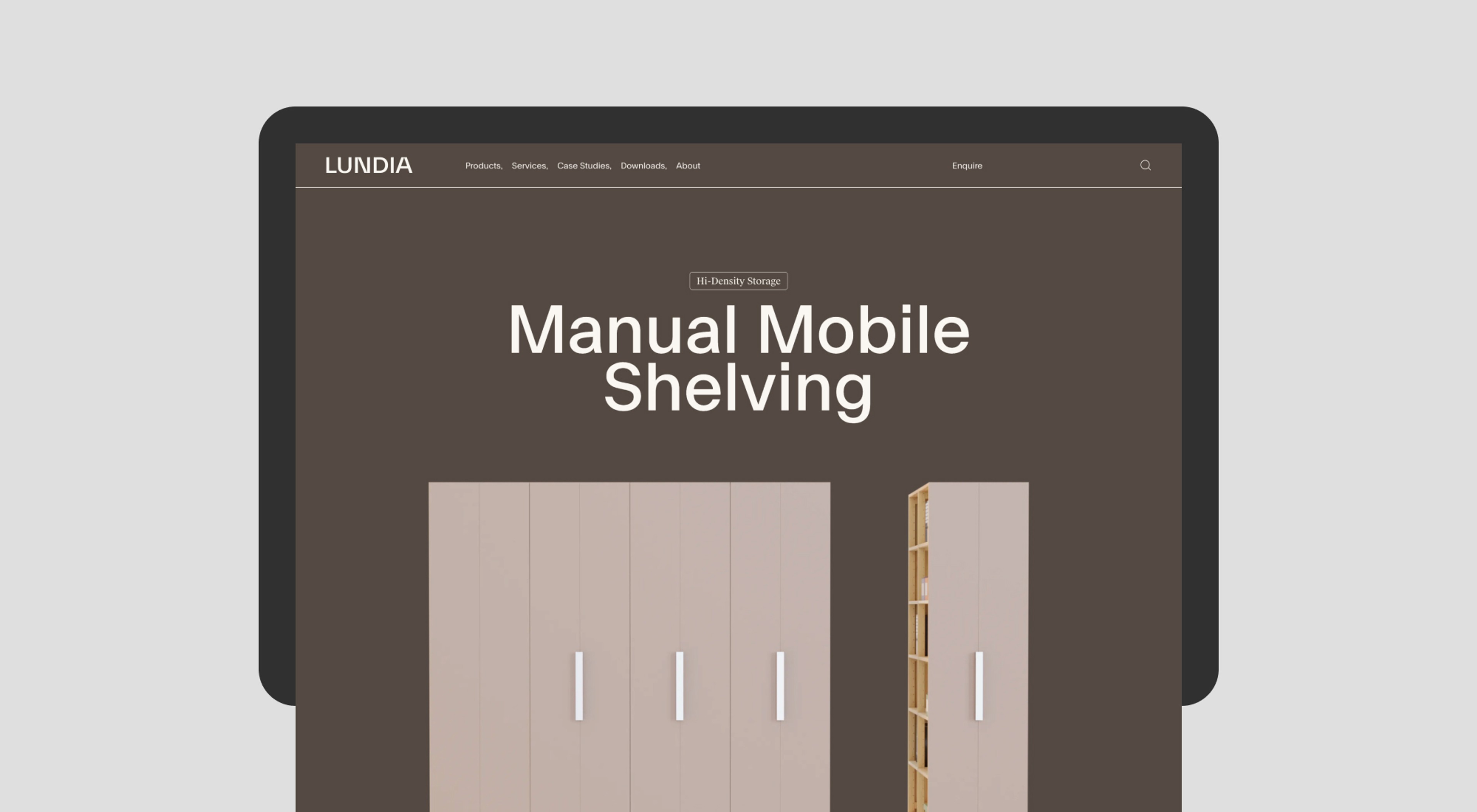 Lundia website screenshot 2