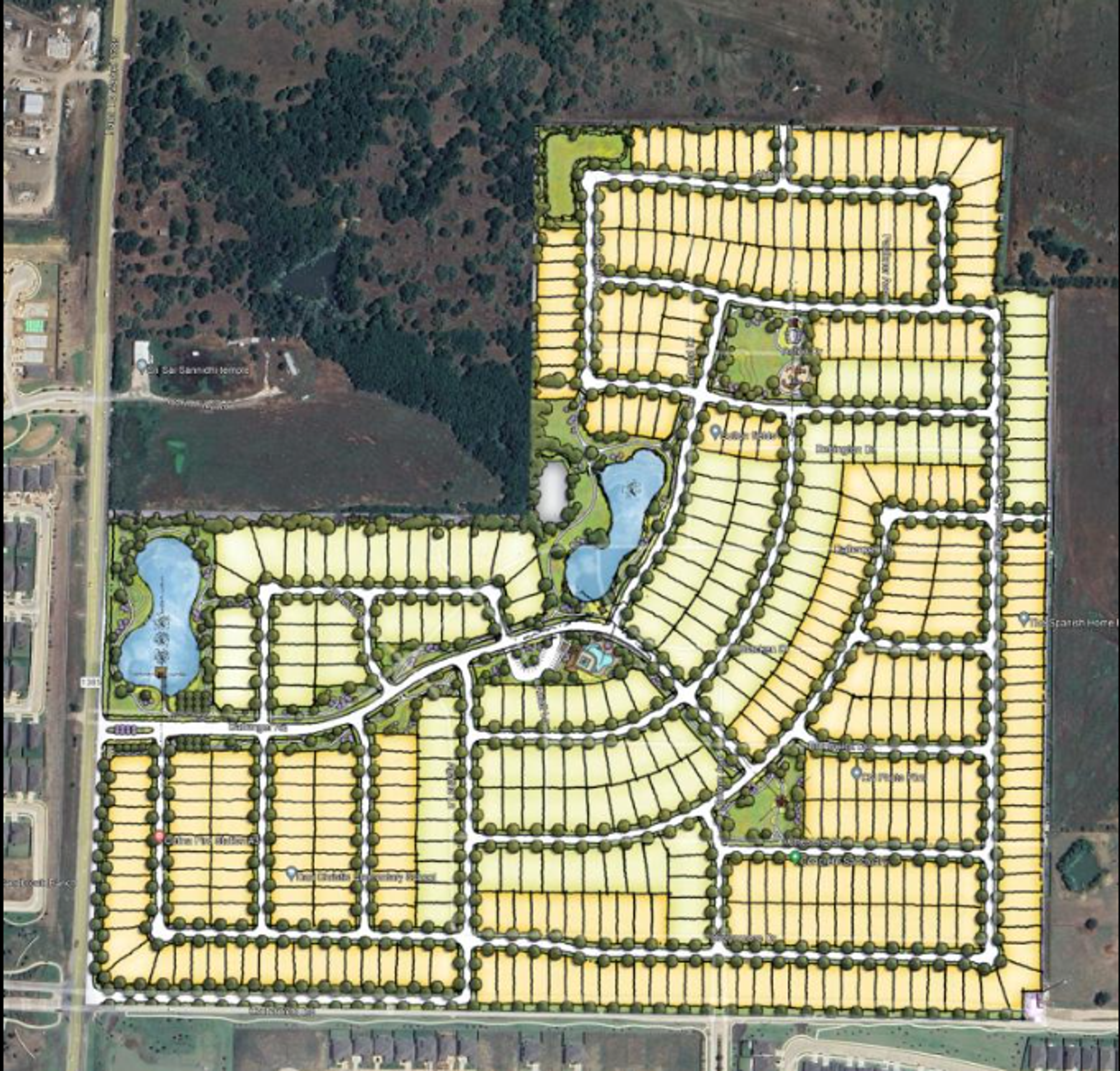 Sutton Fields North land plan