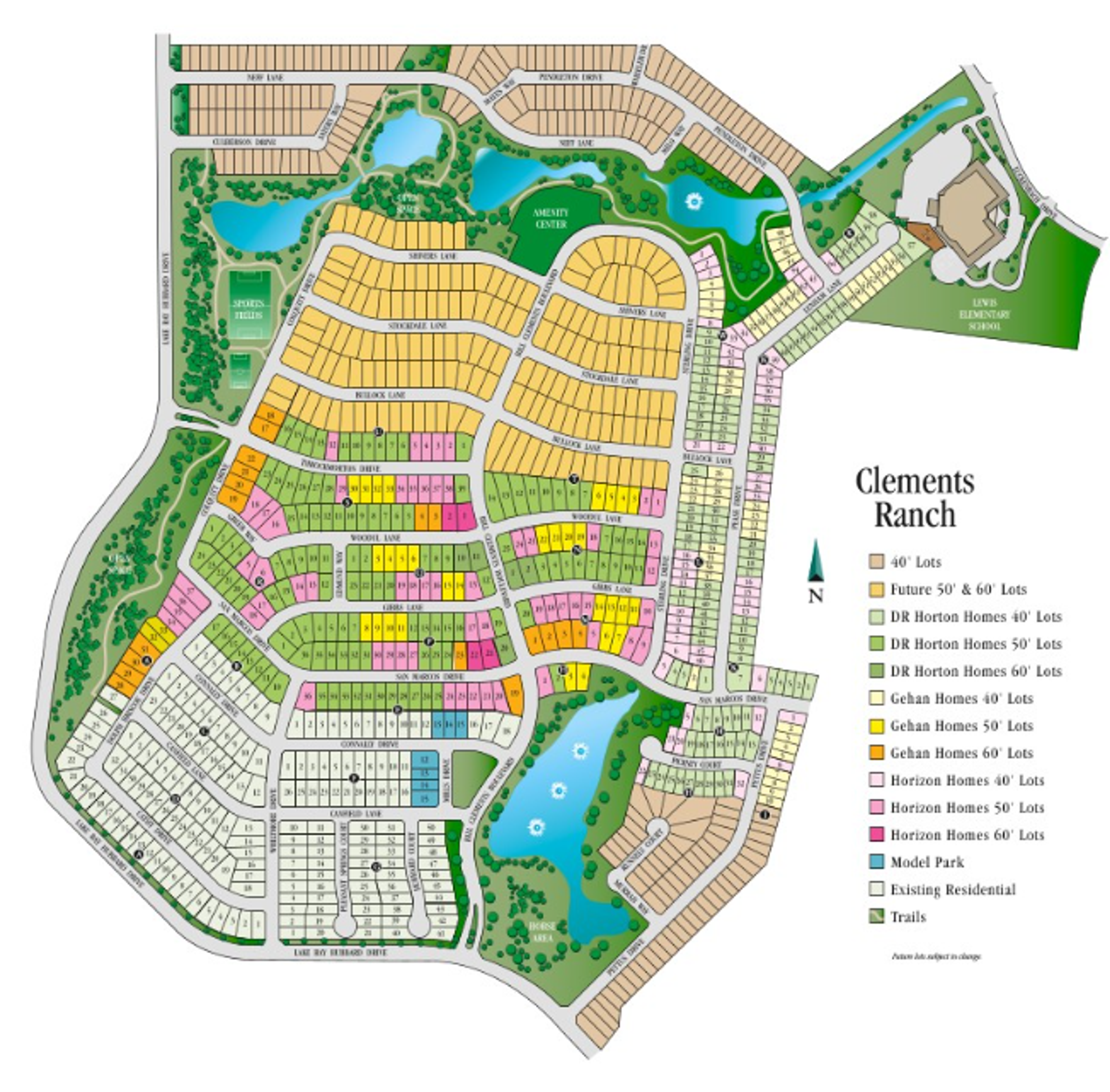 Clements Ranch land plan