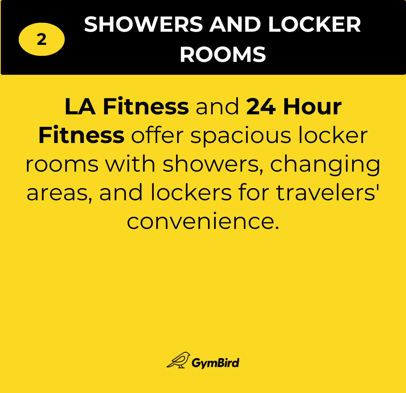 how to choose a gym for travelers - shows and locker rooms