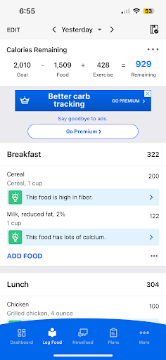 Total meal tracking home