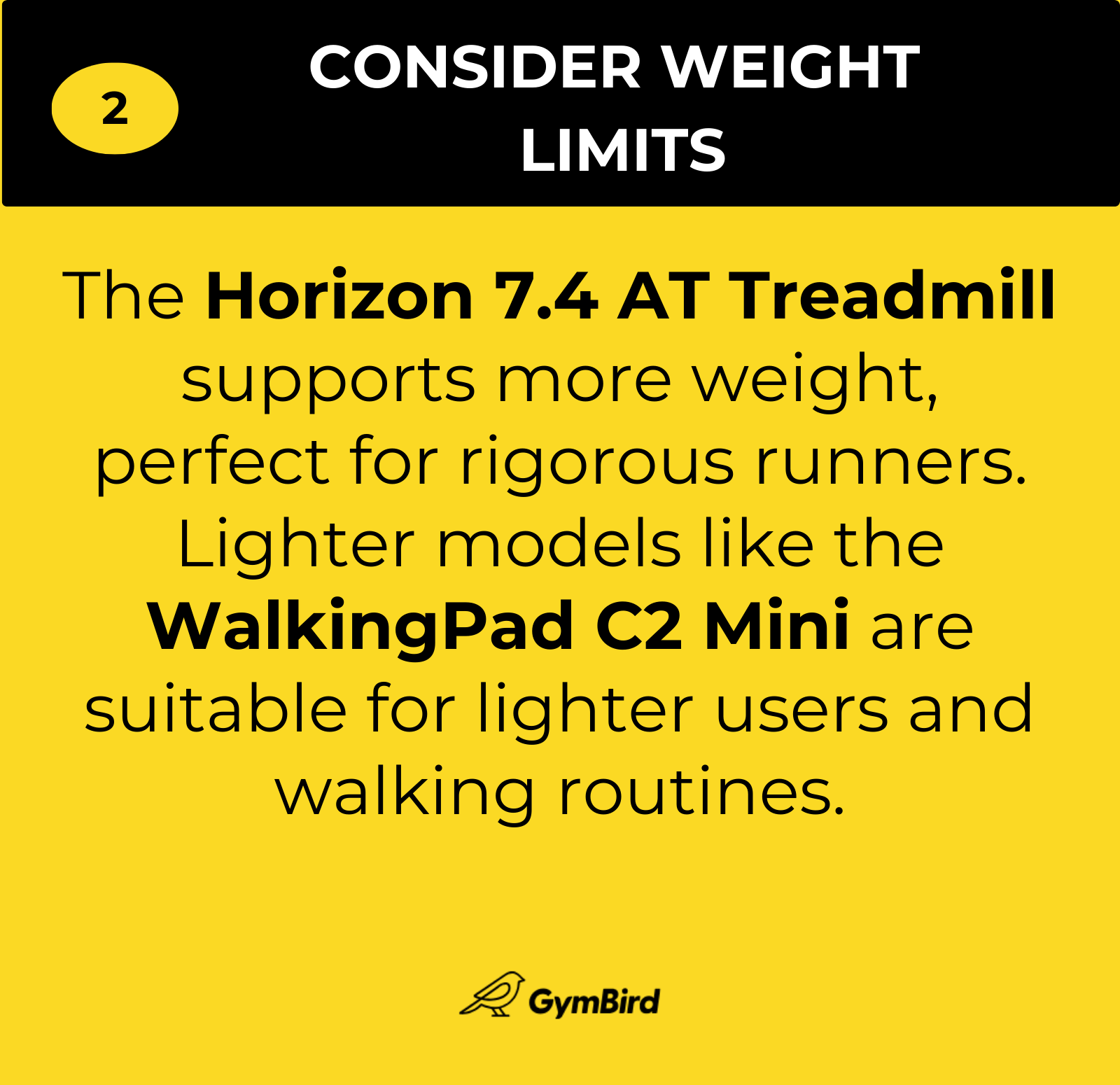 How to Choose a Treadmill - Weight Capacity