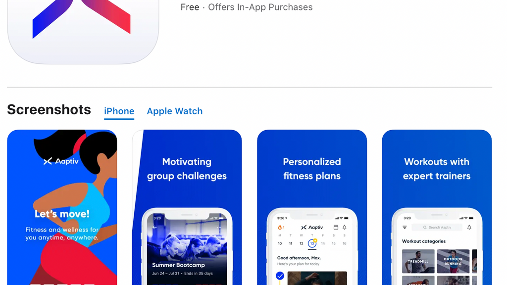 Aaptiv on apple watch hotsell