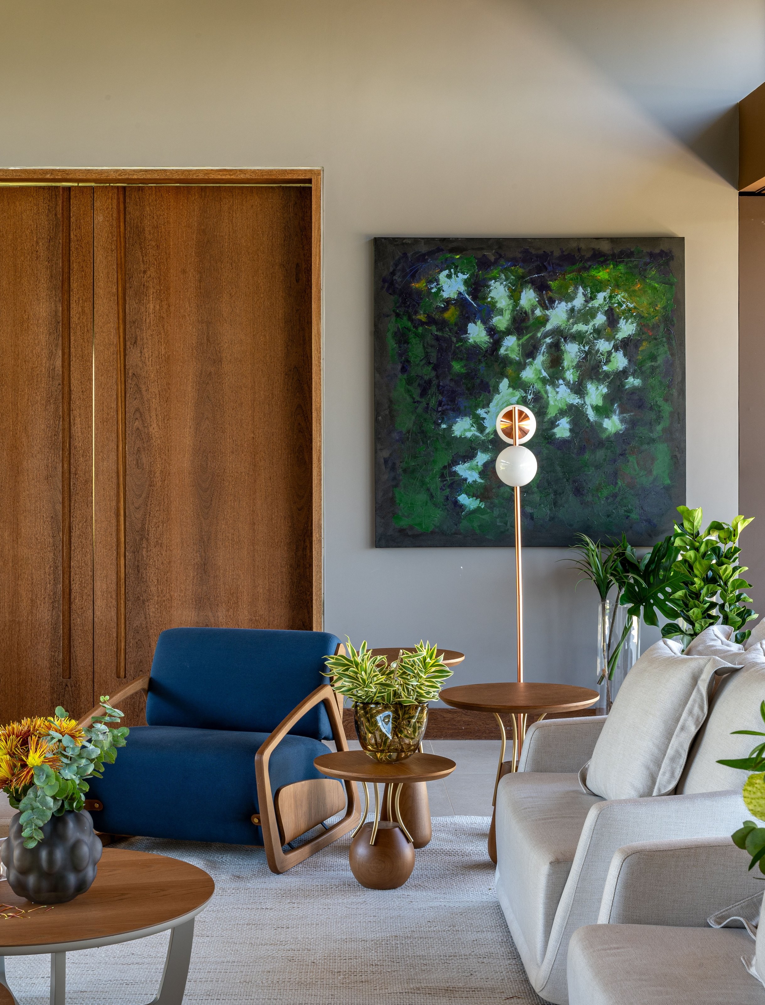 Residência SCA — Detalhe da sala de estar