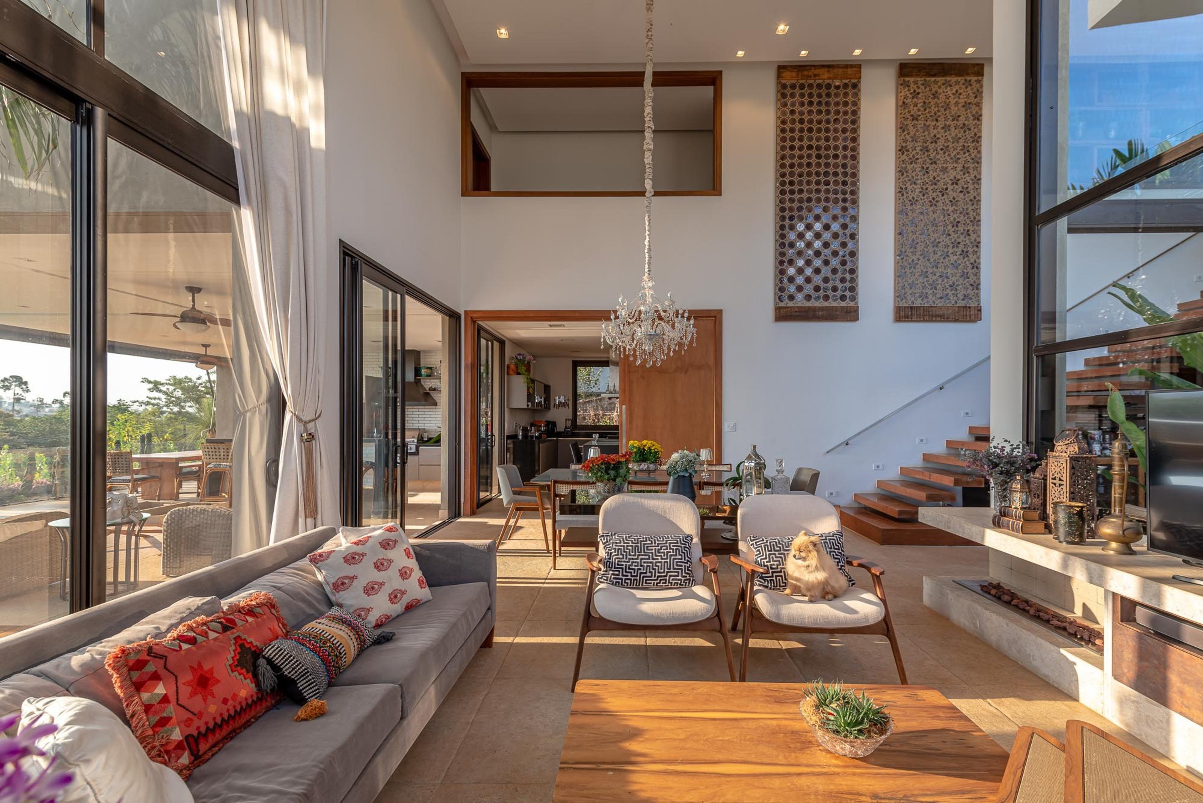 Residência DUA — Sala de estar integrada
