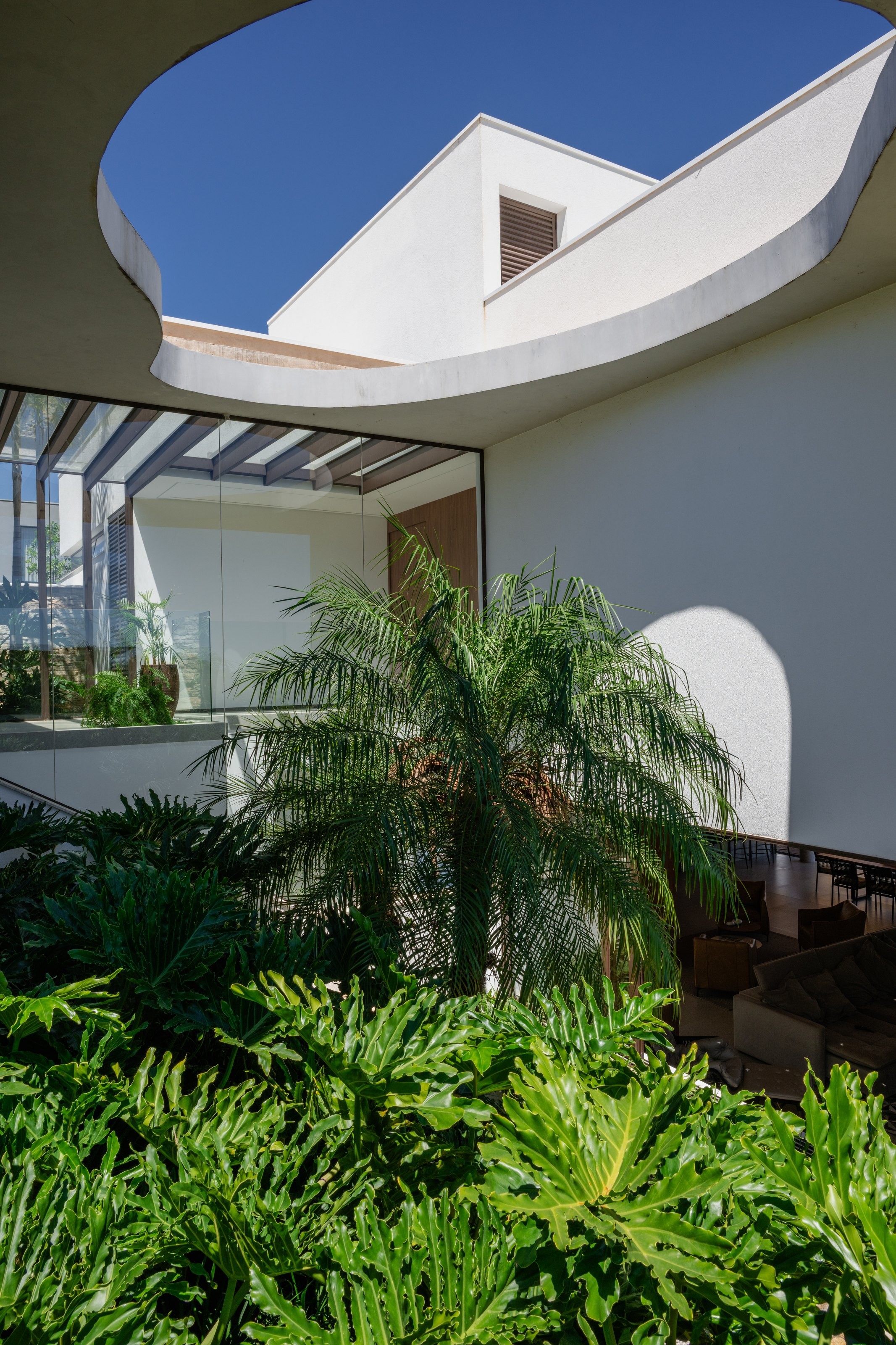 Residência DEV — Arquitetura curva e paisagismo