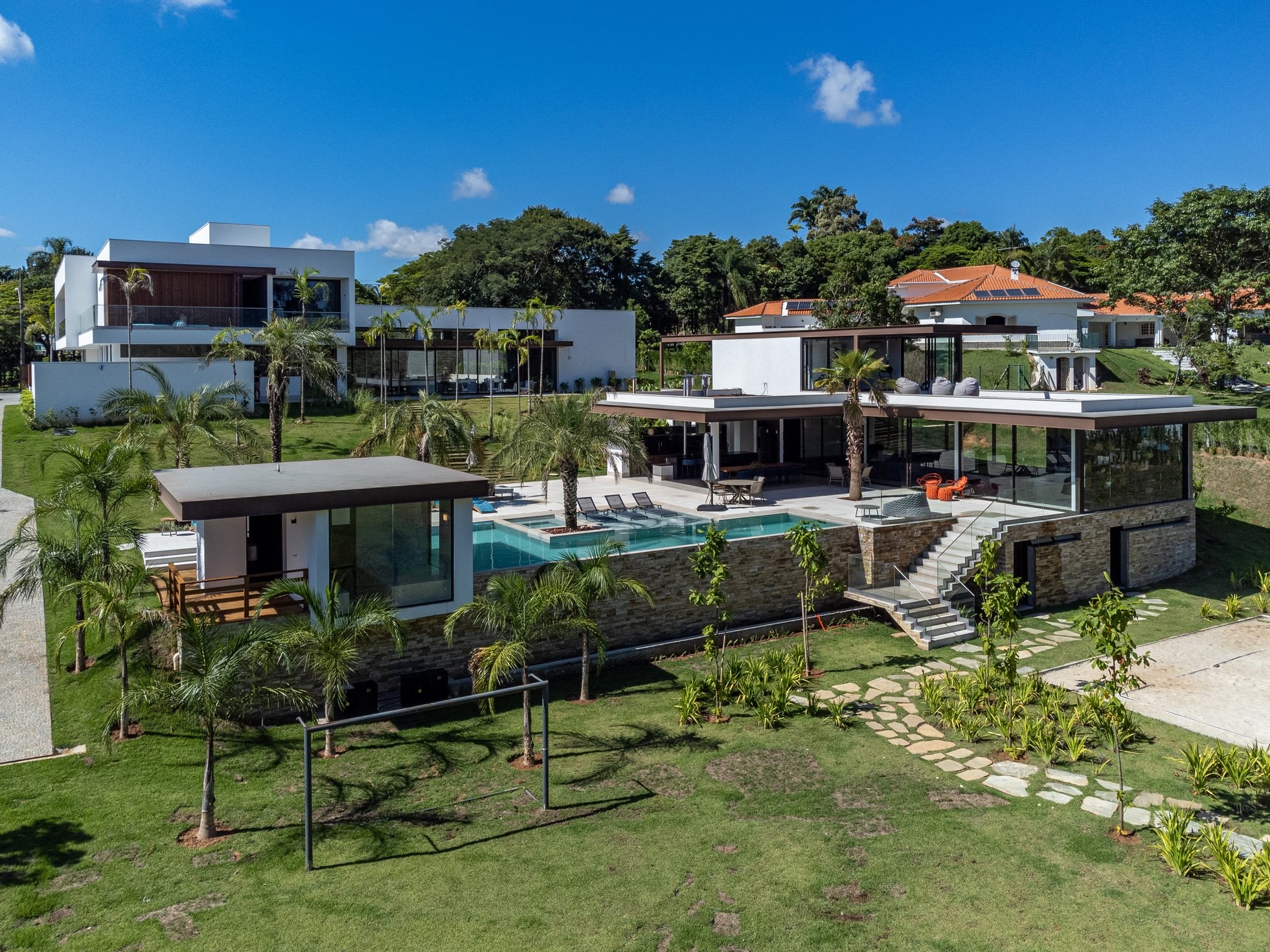 Residência SCA — Vista aérea geral