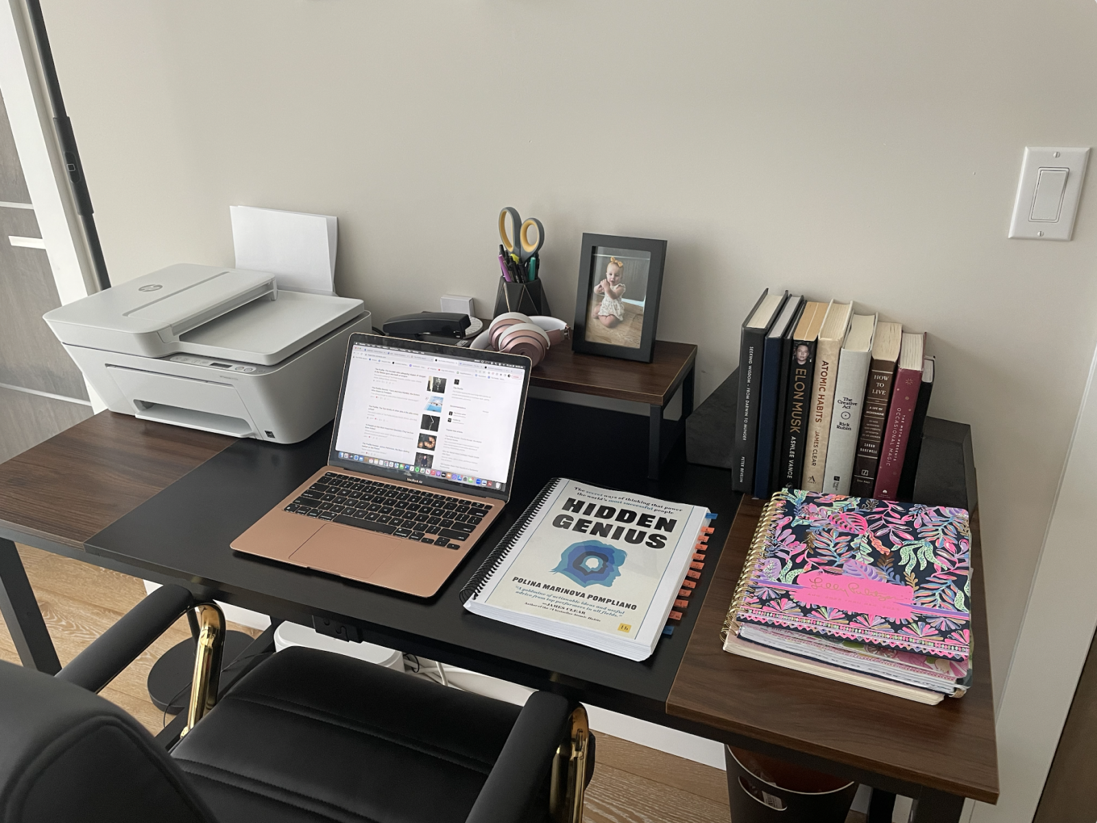 Polina Pompliano's workspace
