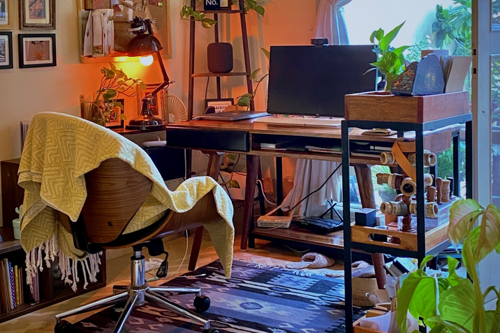 Juhi Chitra’s workspace