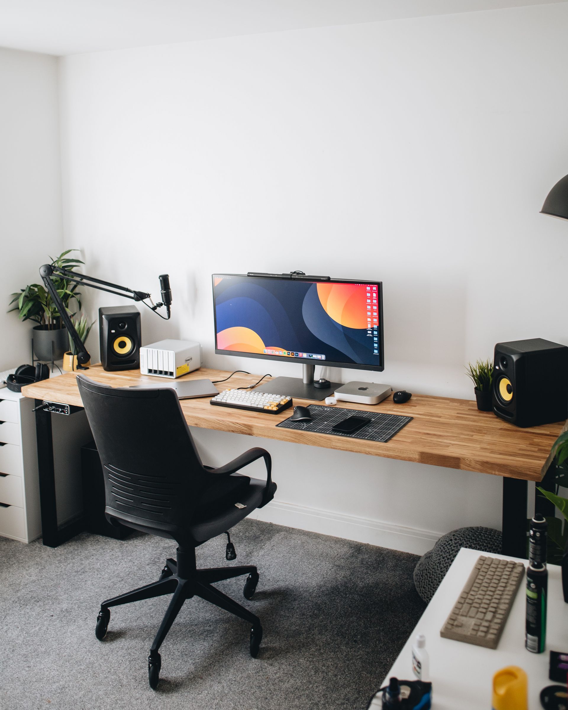 Charlie Brown's workspace