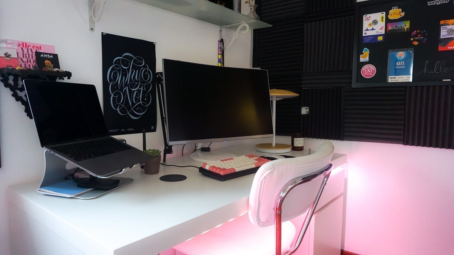Kate Kassab's workspace