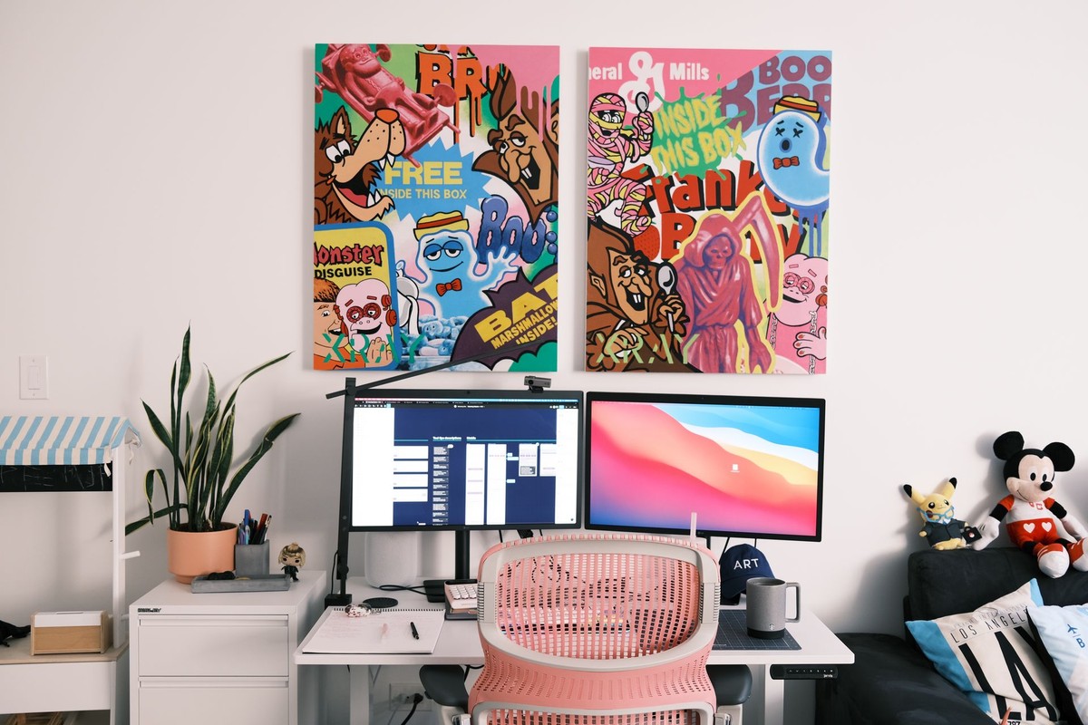 Amy Schwartz's workspace